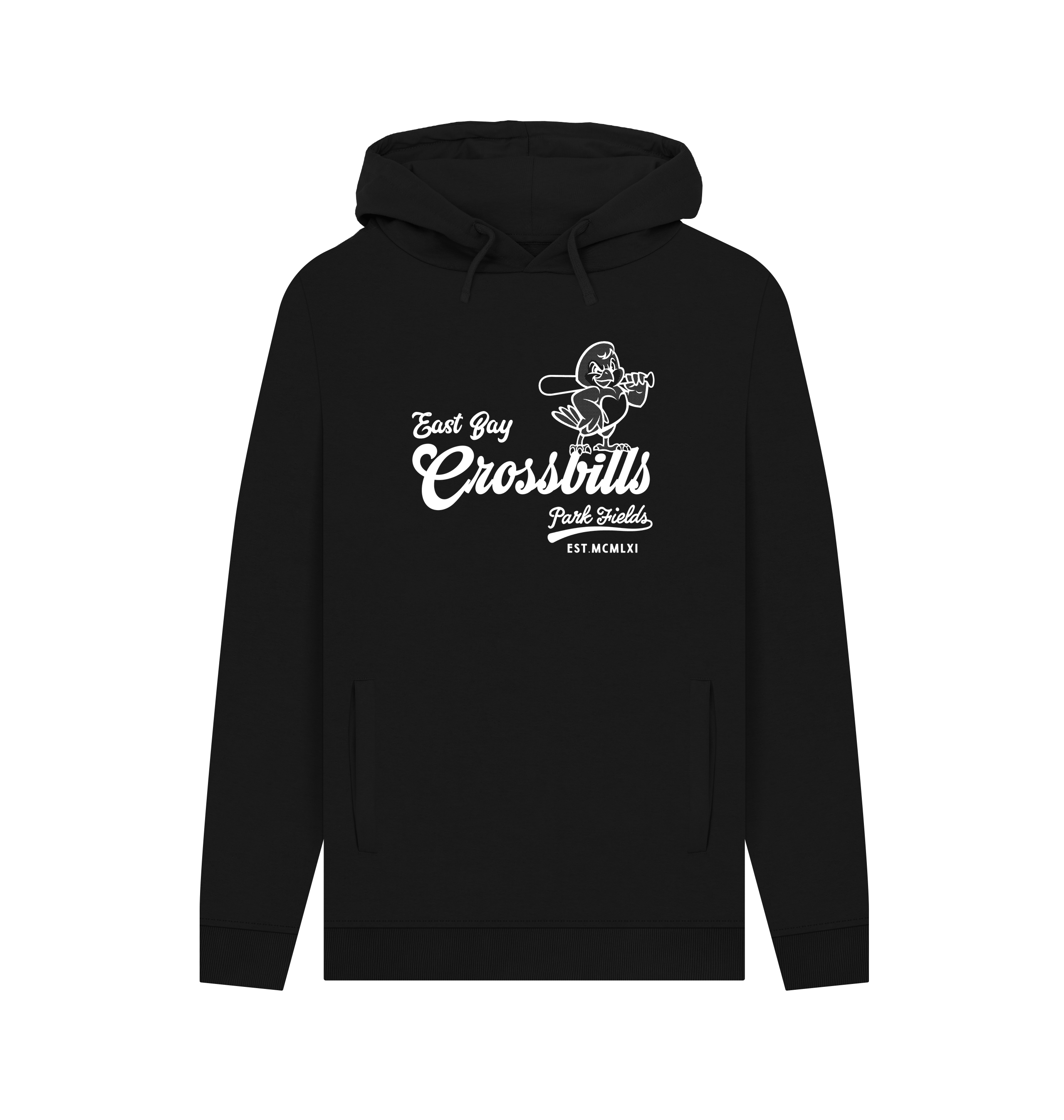 Black Printed Hoody
