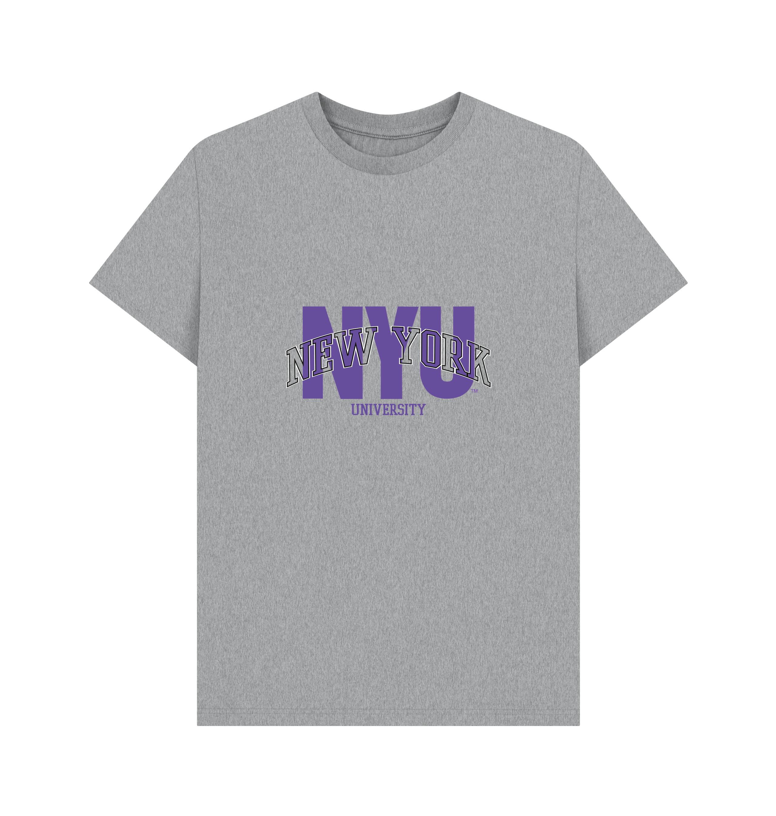 Athletic Grey Printed T-shirt