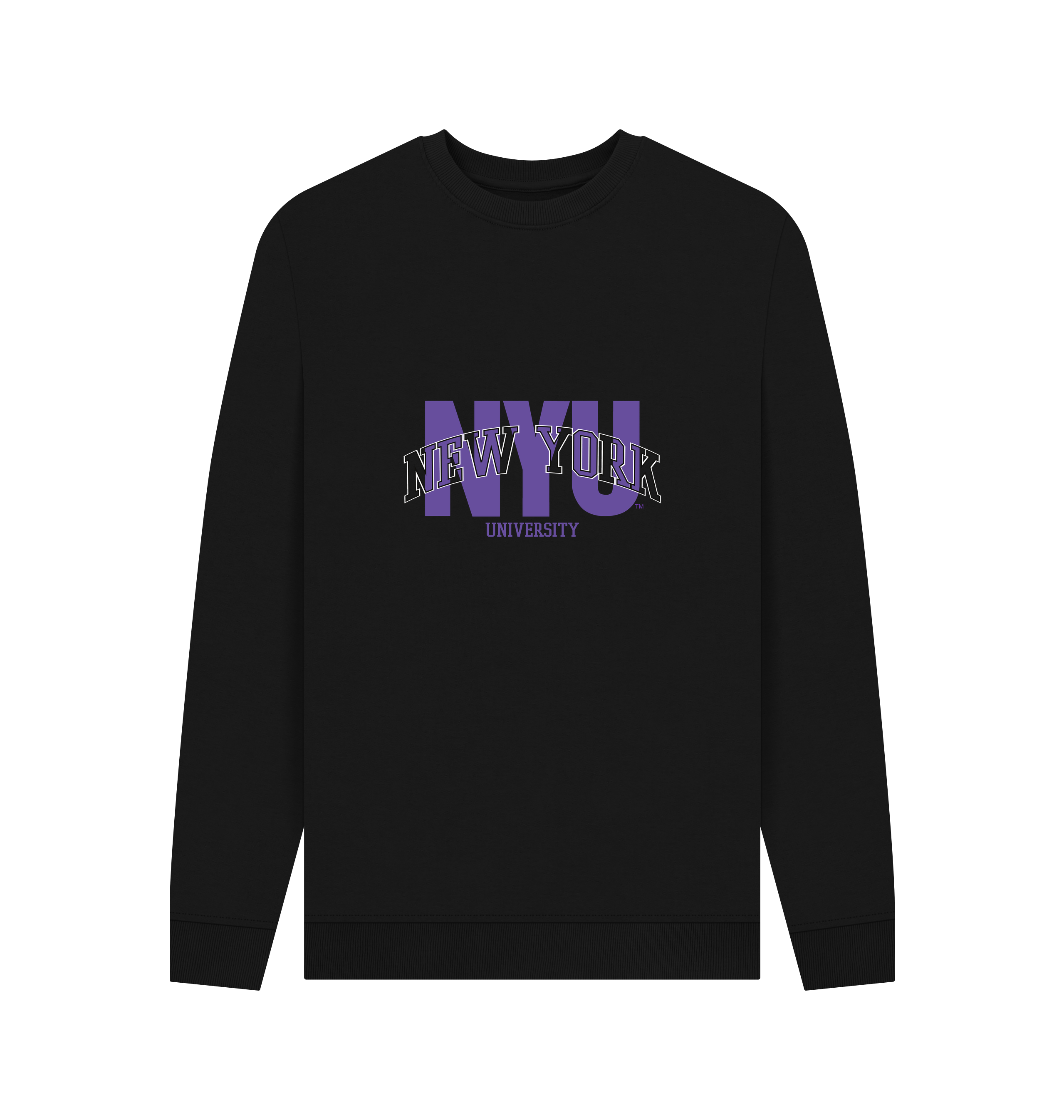 Black Printed Sweater