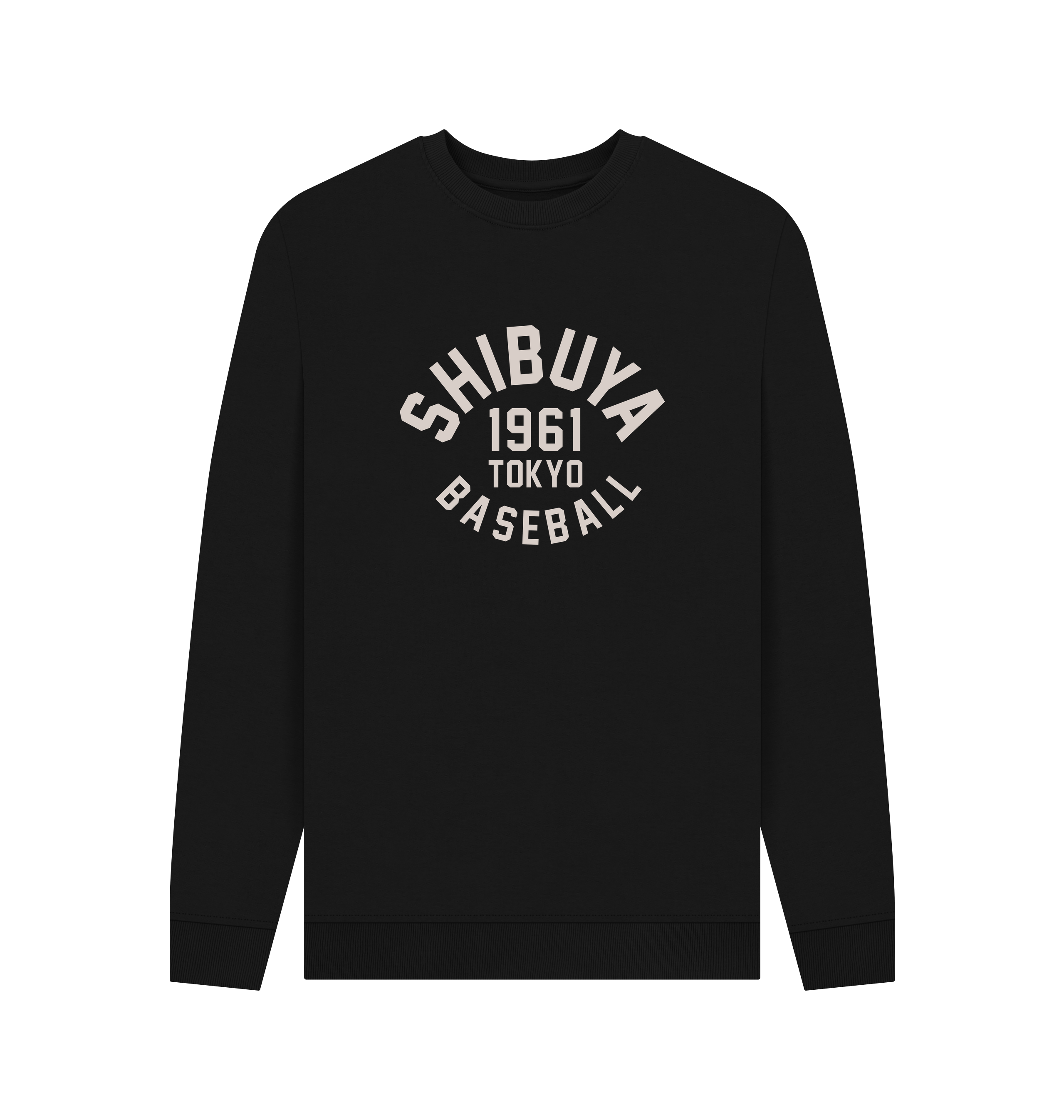 Black Printed Sweater Front