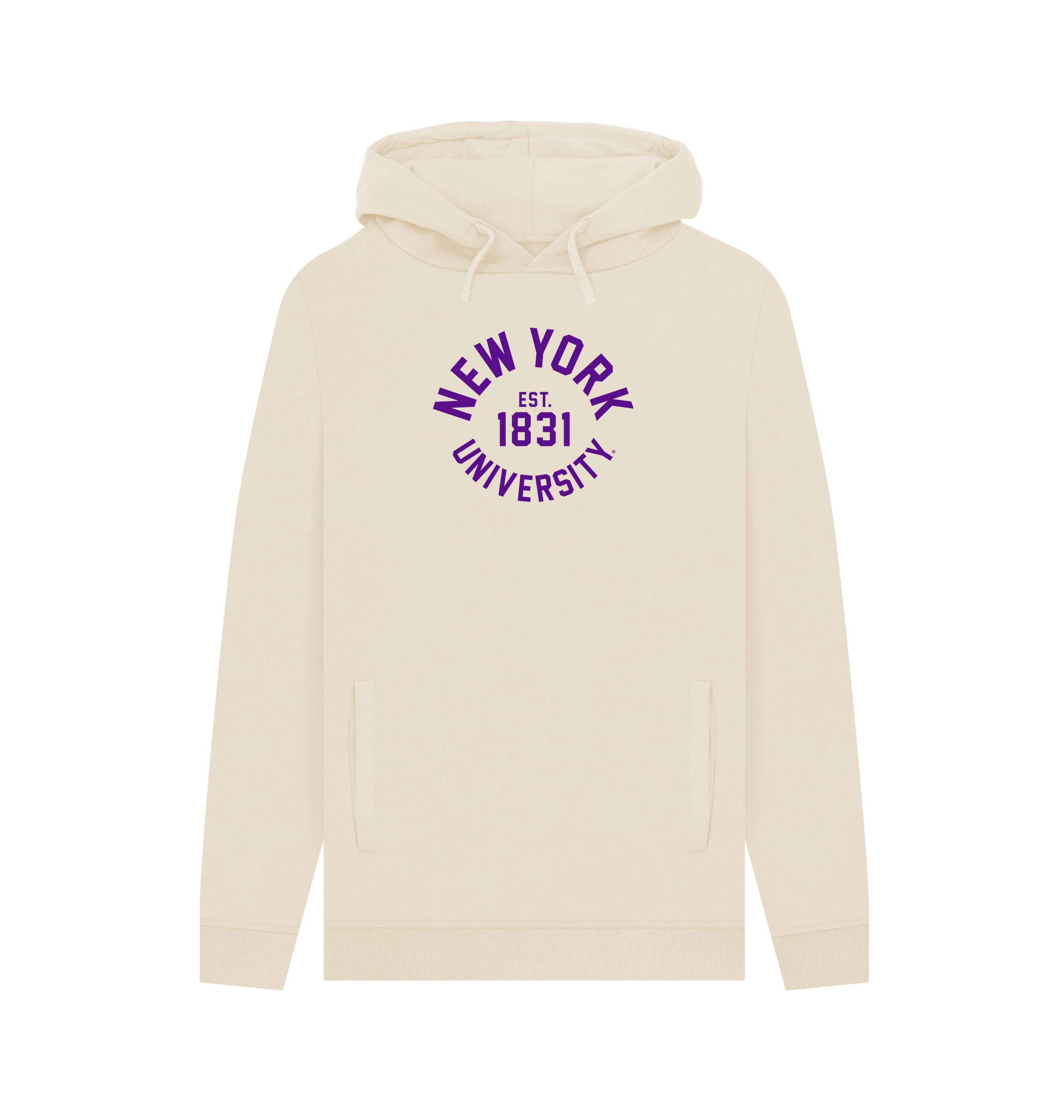 Oat Printed Hoody Front