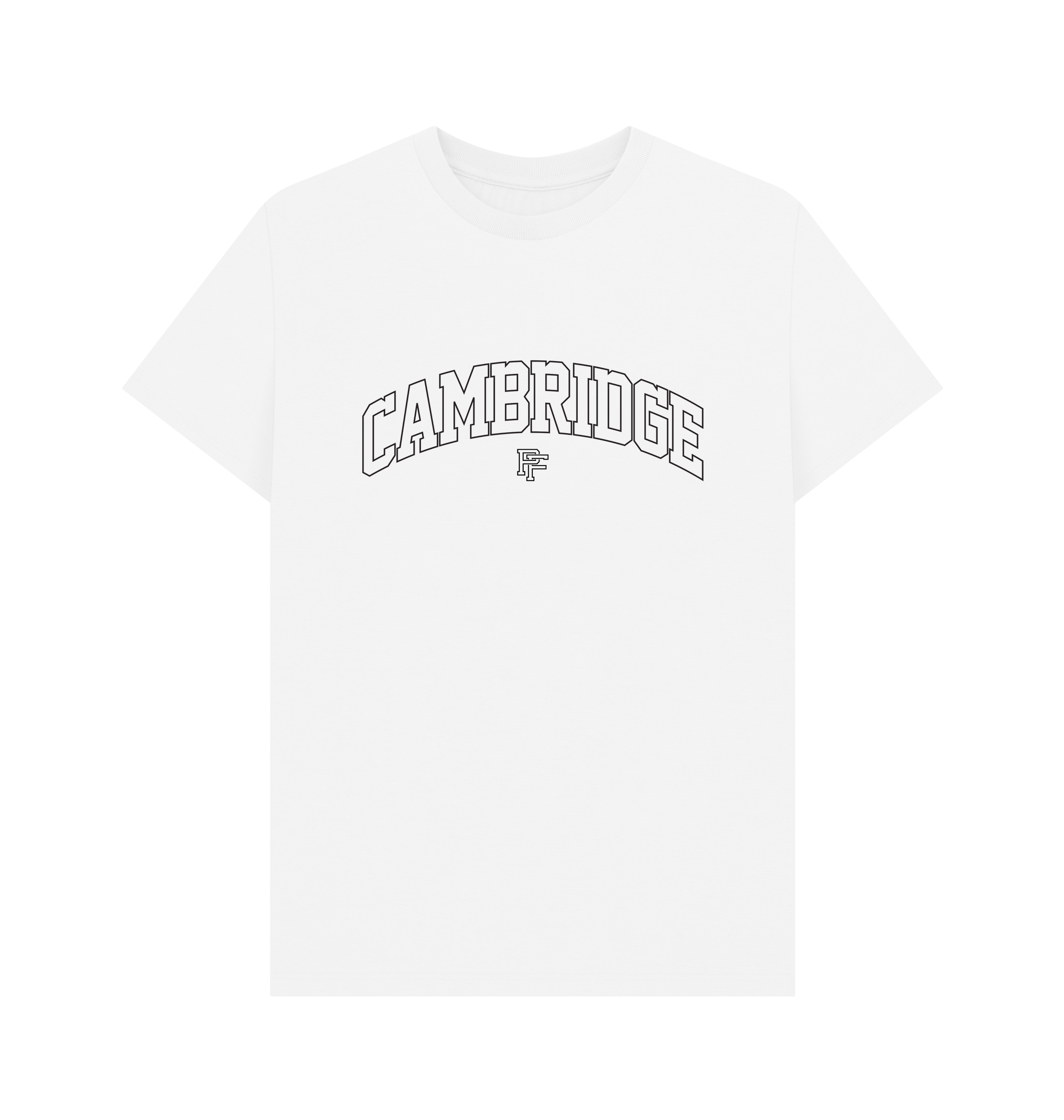 White Printed T-shirt Front