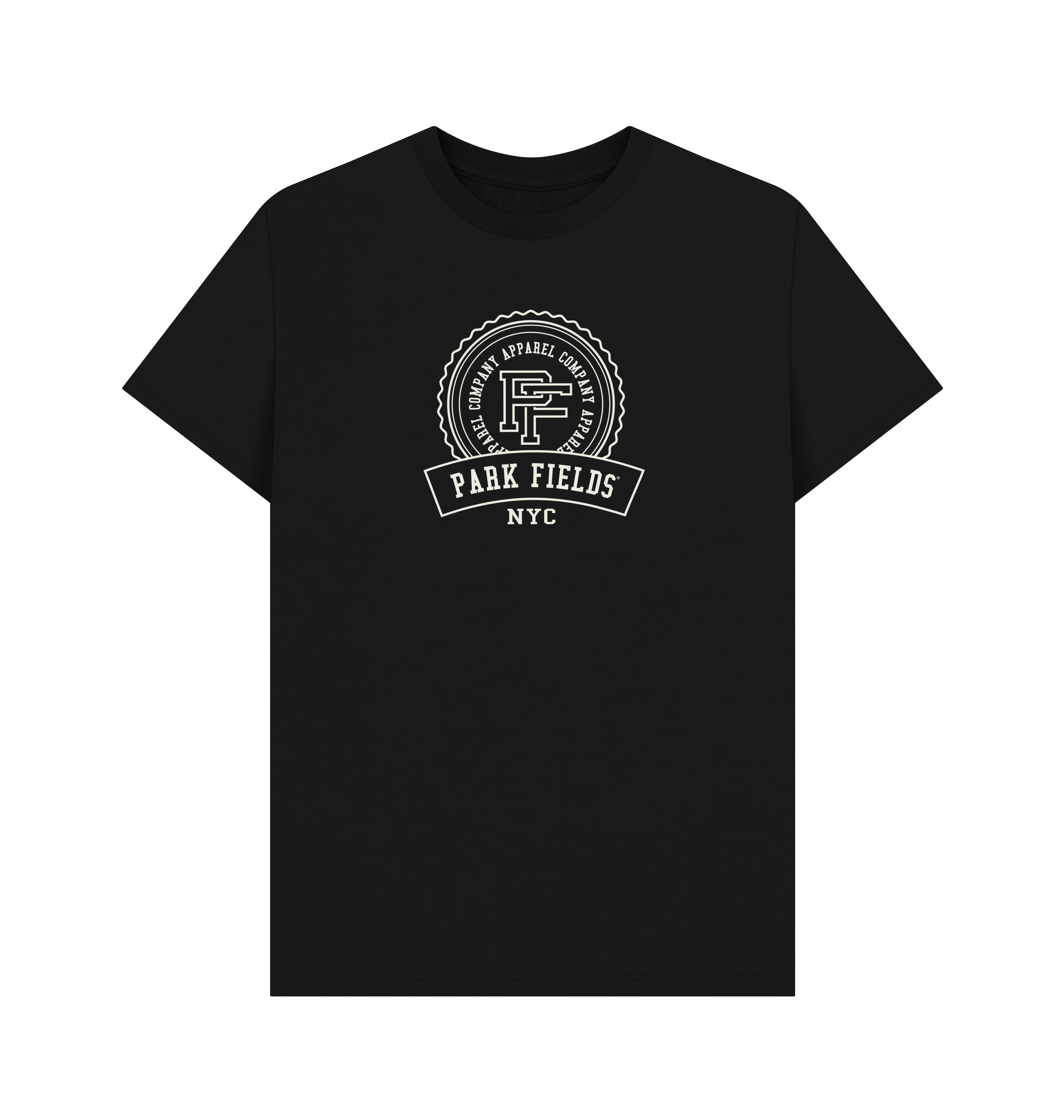 Black Printed T-shirt Front