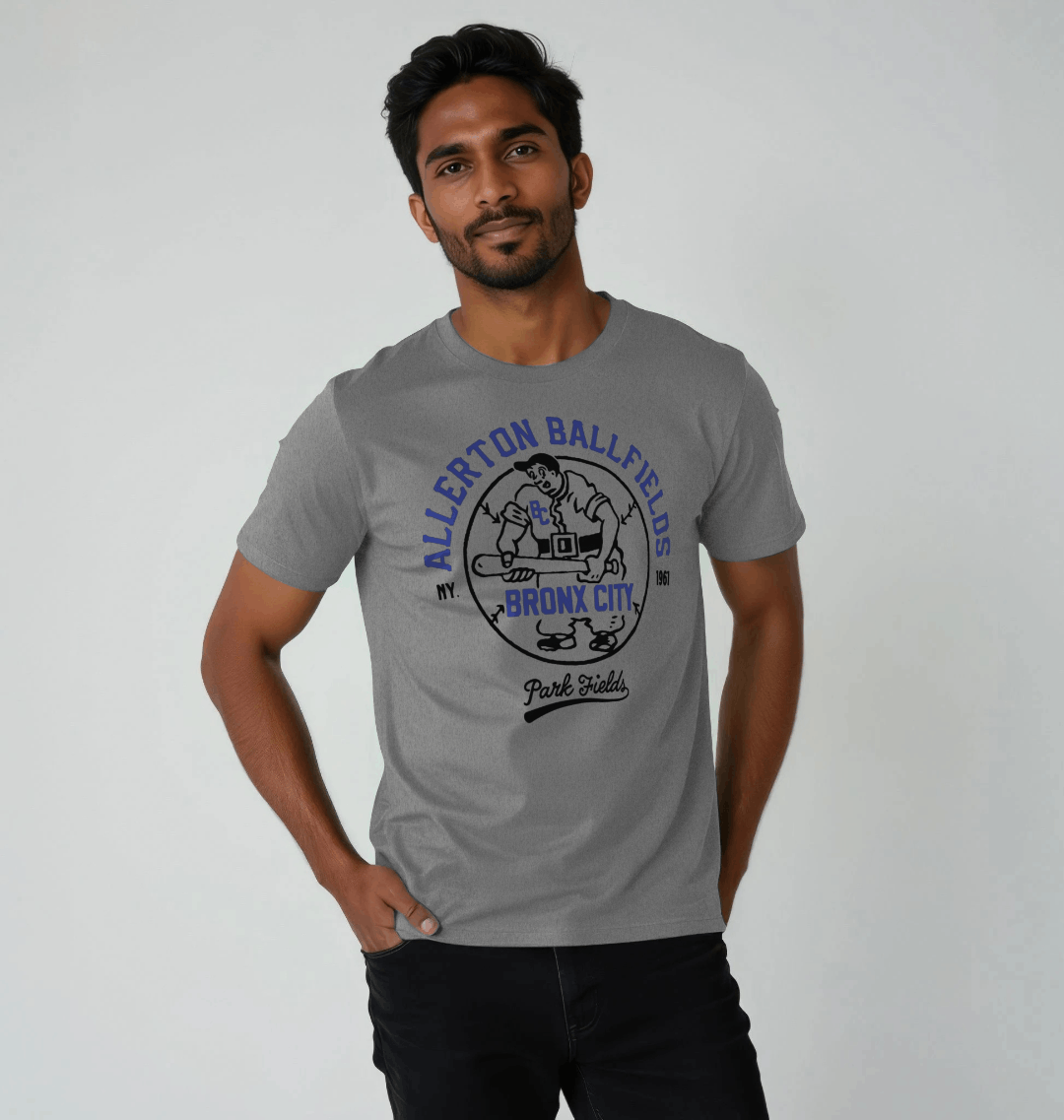Athletic Grey Printed T-shirt