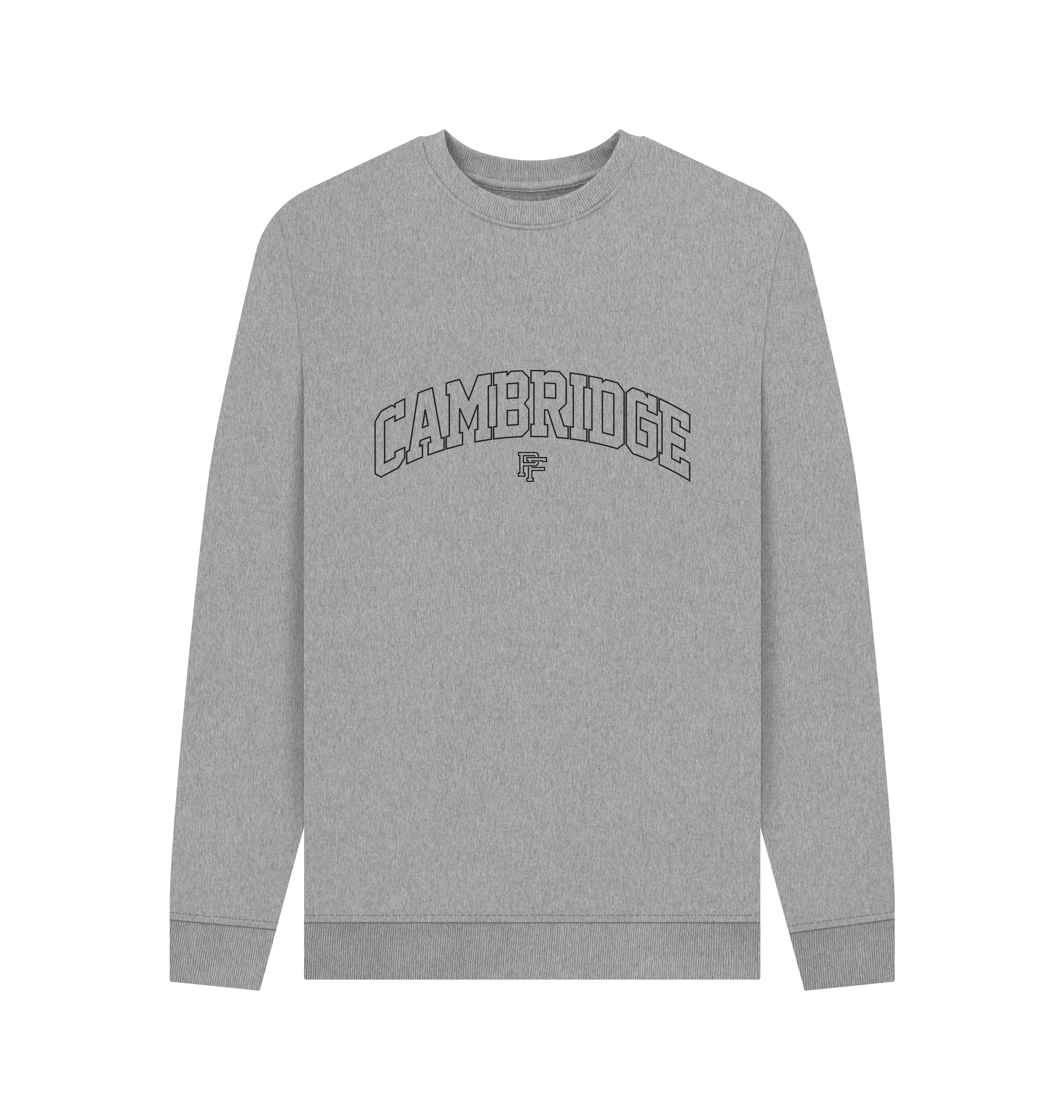 Light Heather Printed Sweater Front