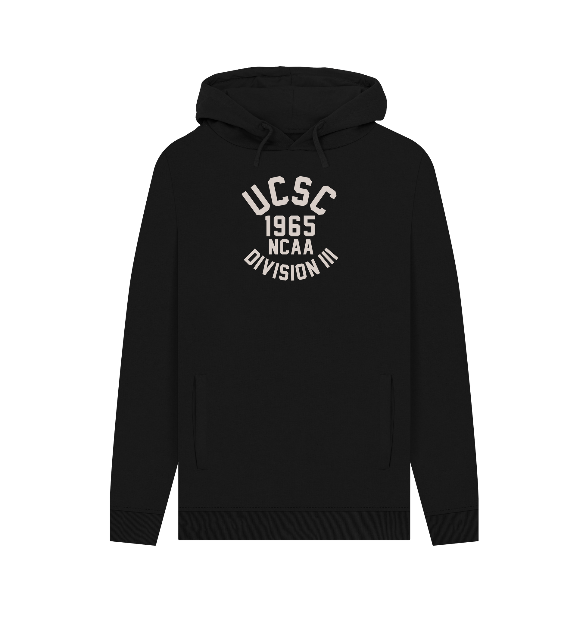 Black Printed Hoody Front