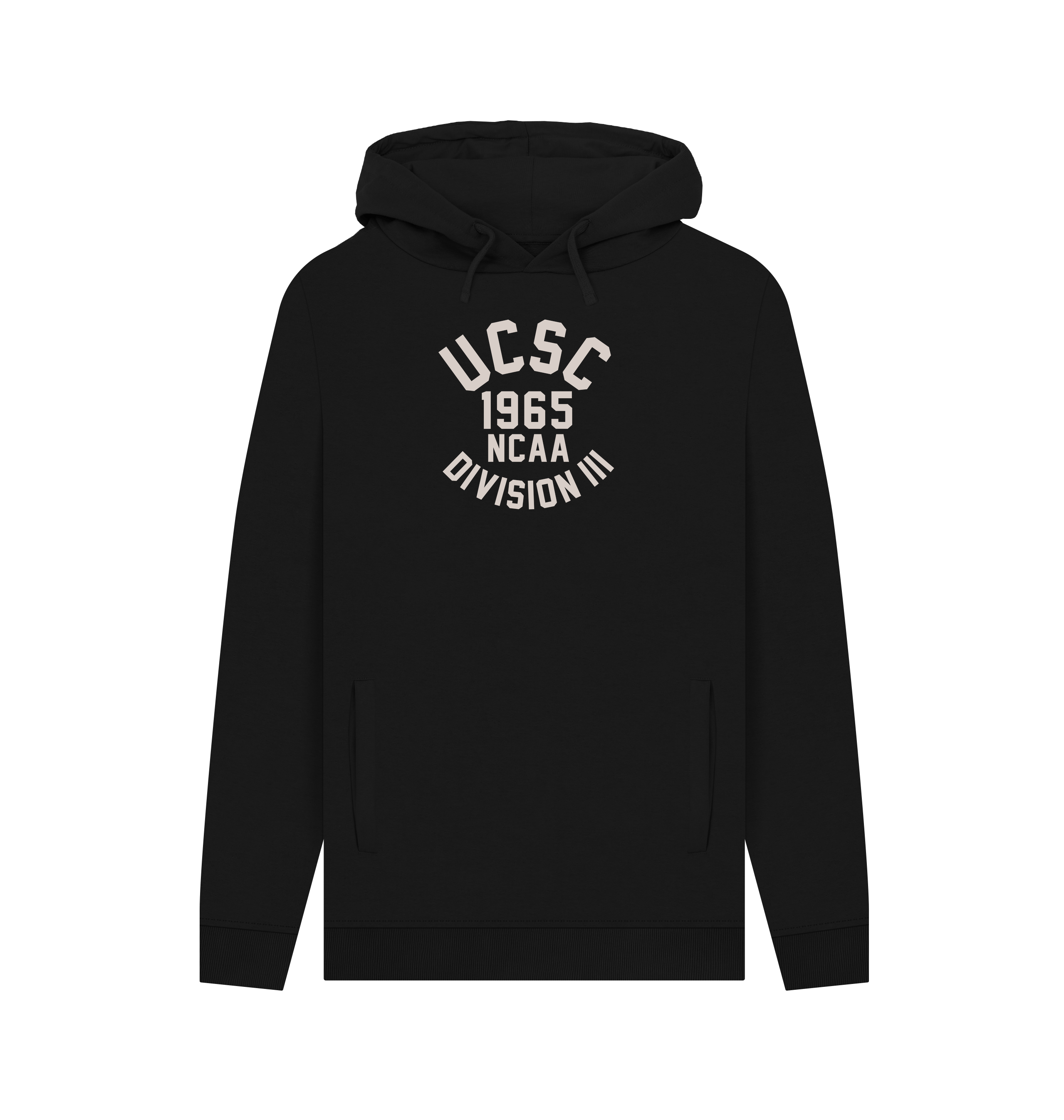 Black Printed Hoody Front
