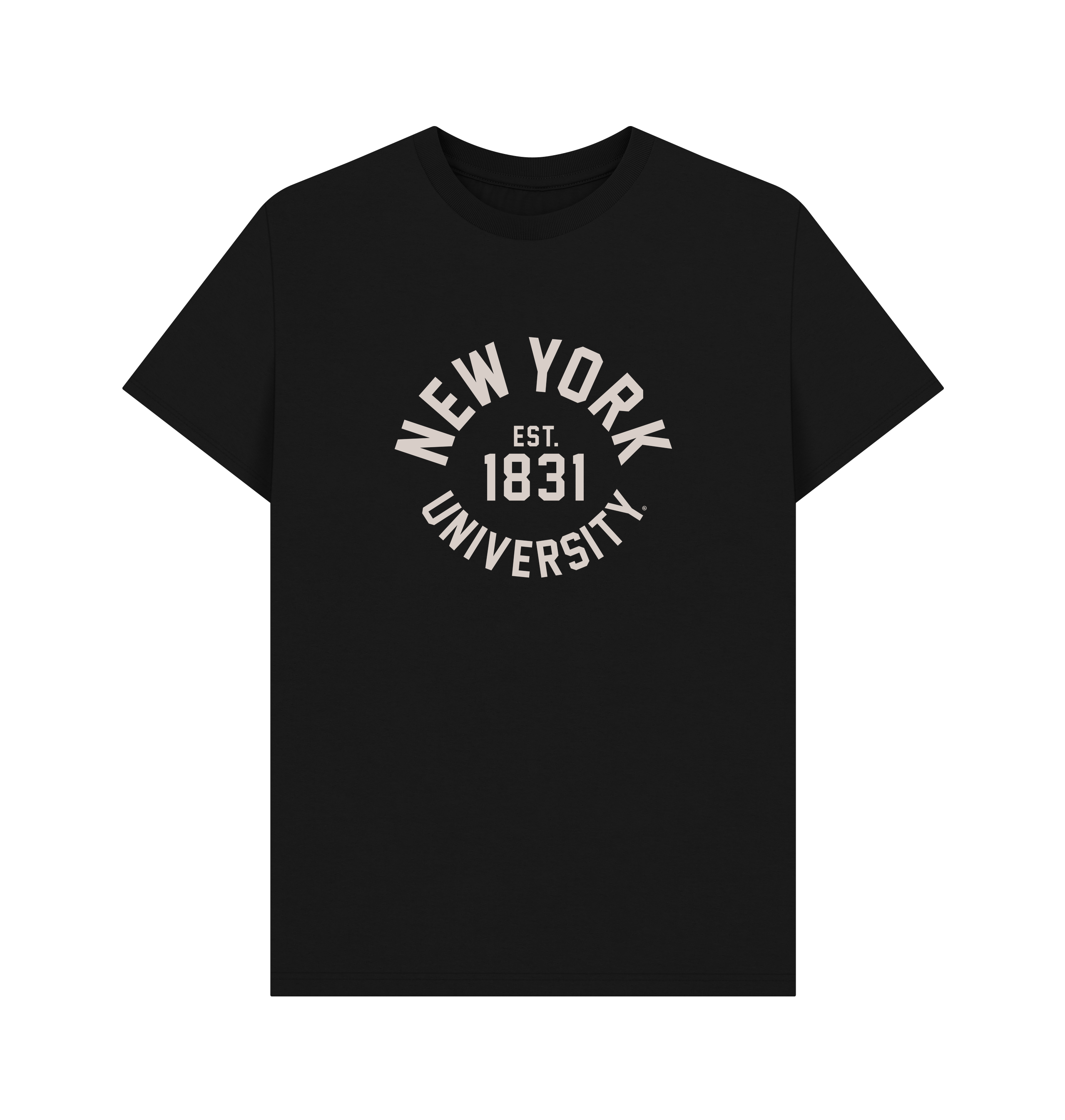 Black Printed T-shirt Front