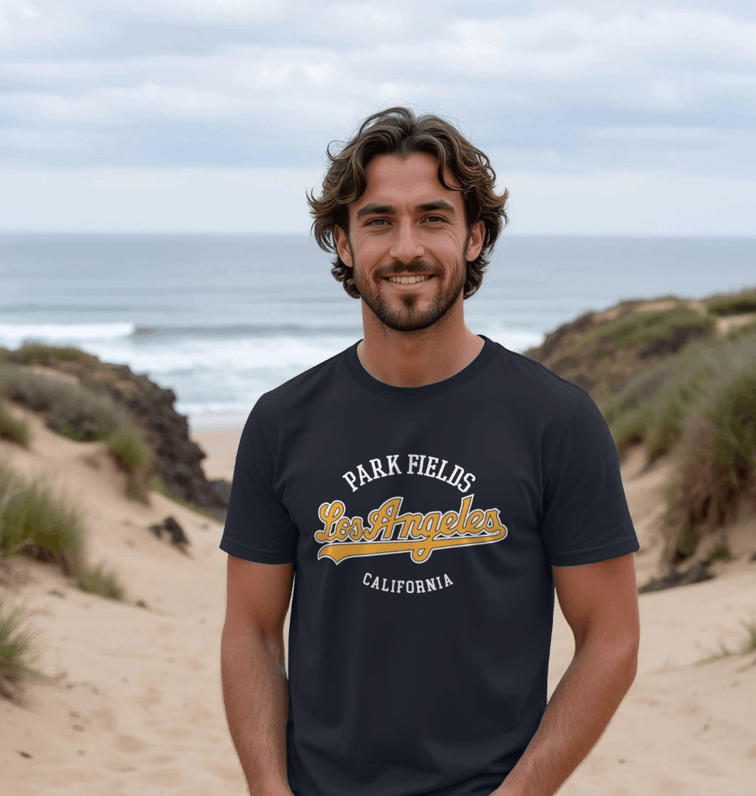 Navy Blue Printed T-shirt