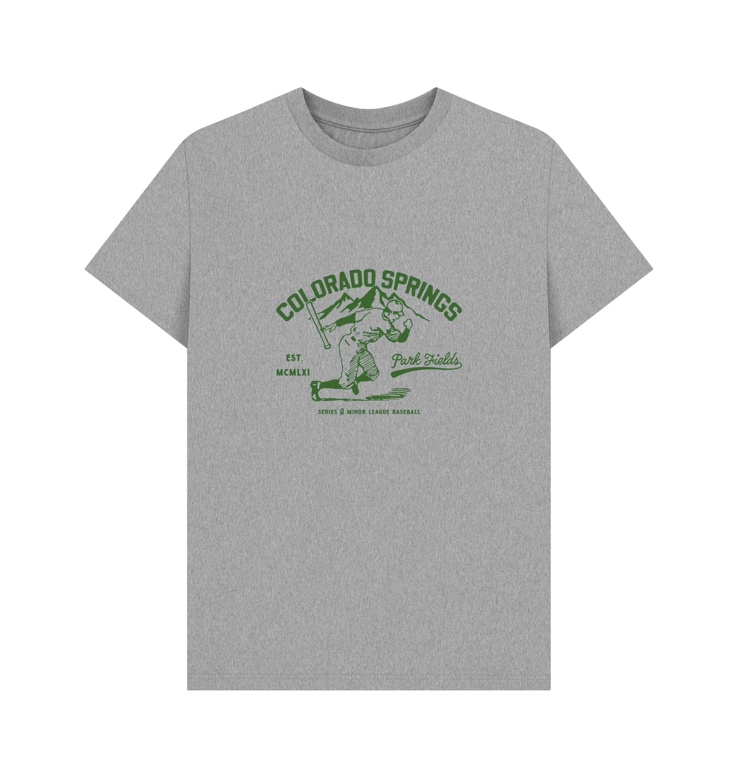 Athletic Grey Printed T-shirt