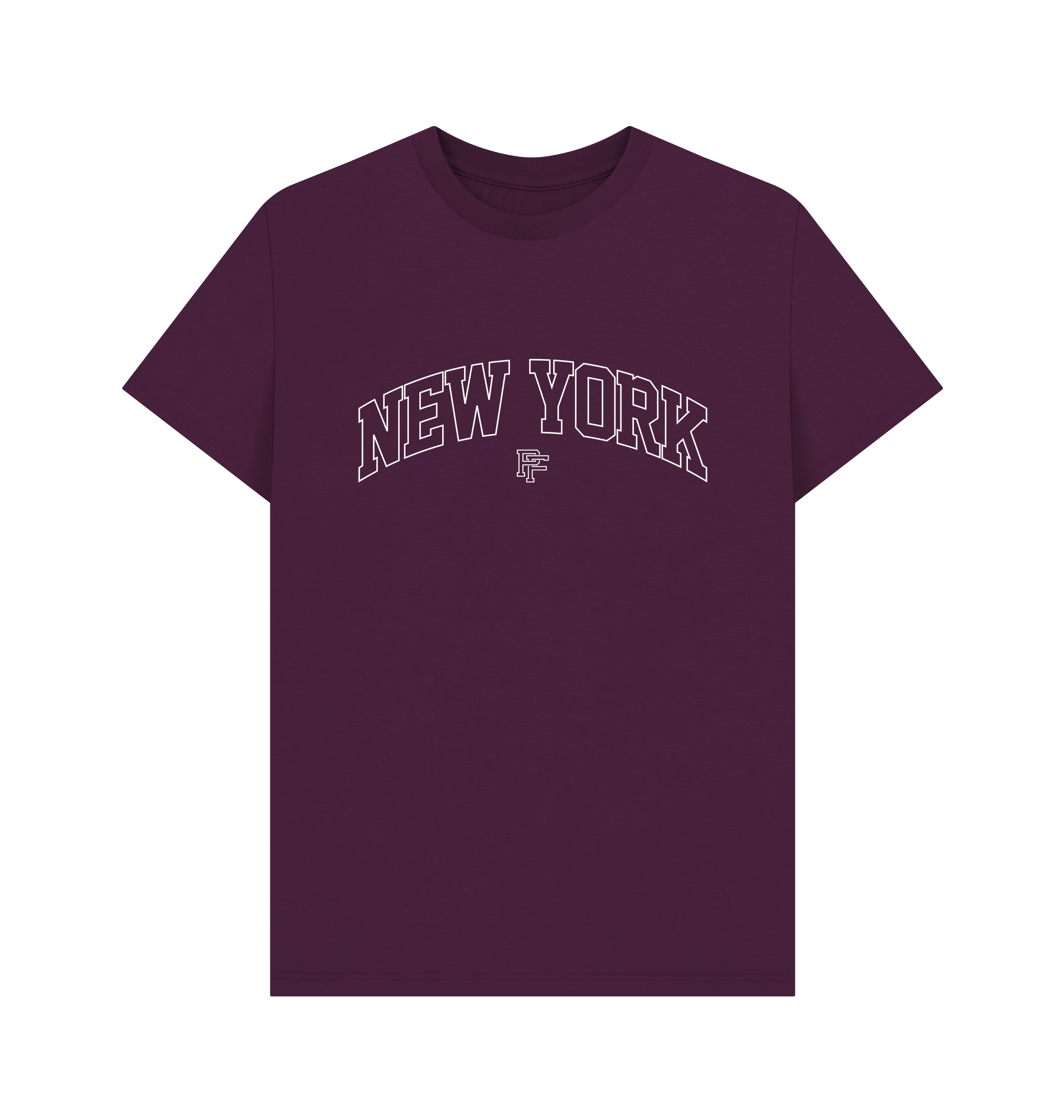 Purple Printed T-shirt Front