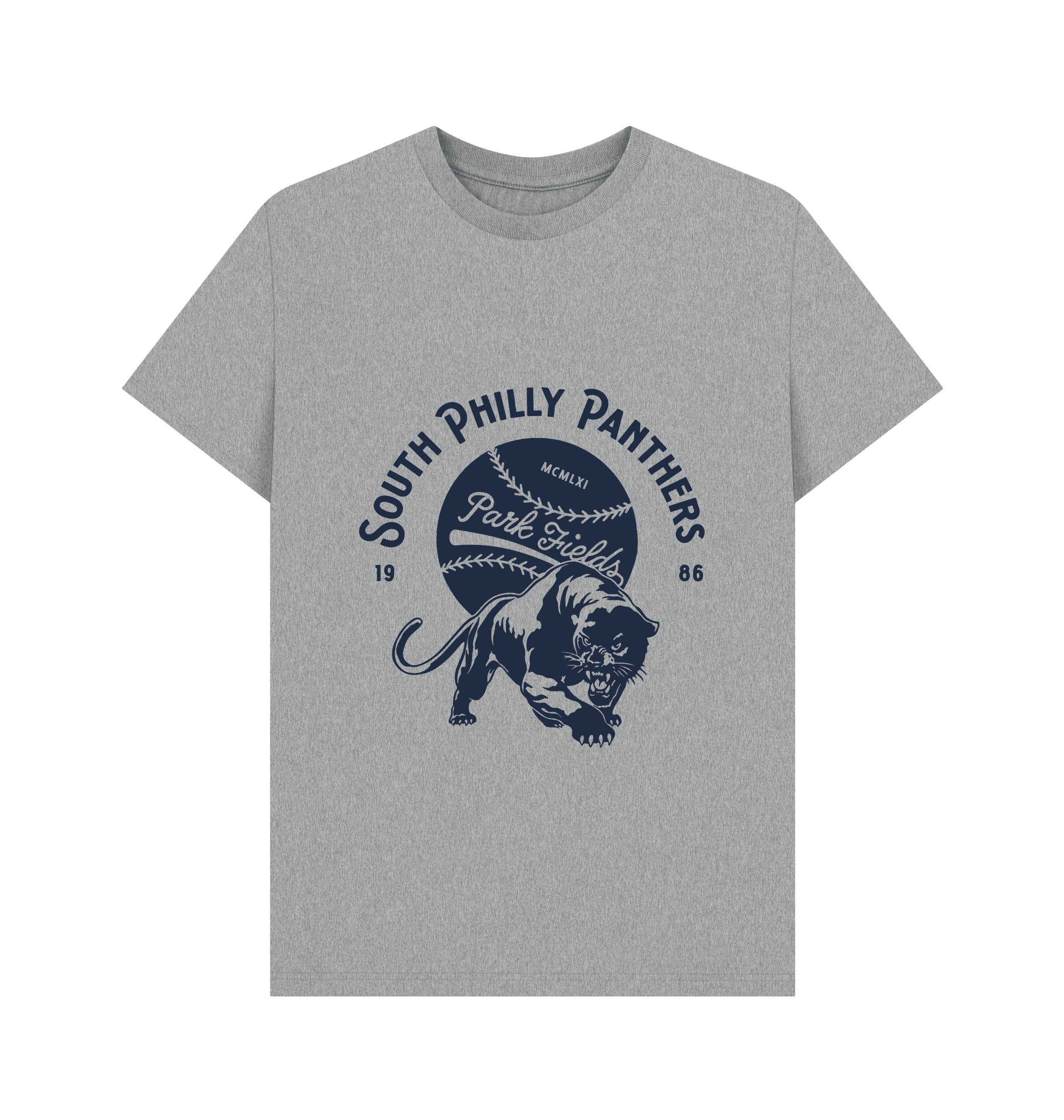 Athletic Grey Printed T-shirt