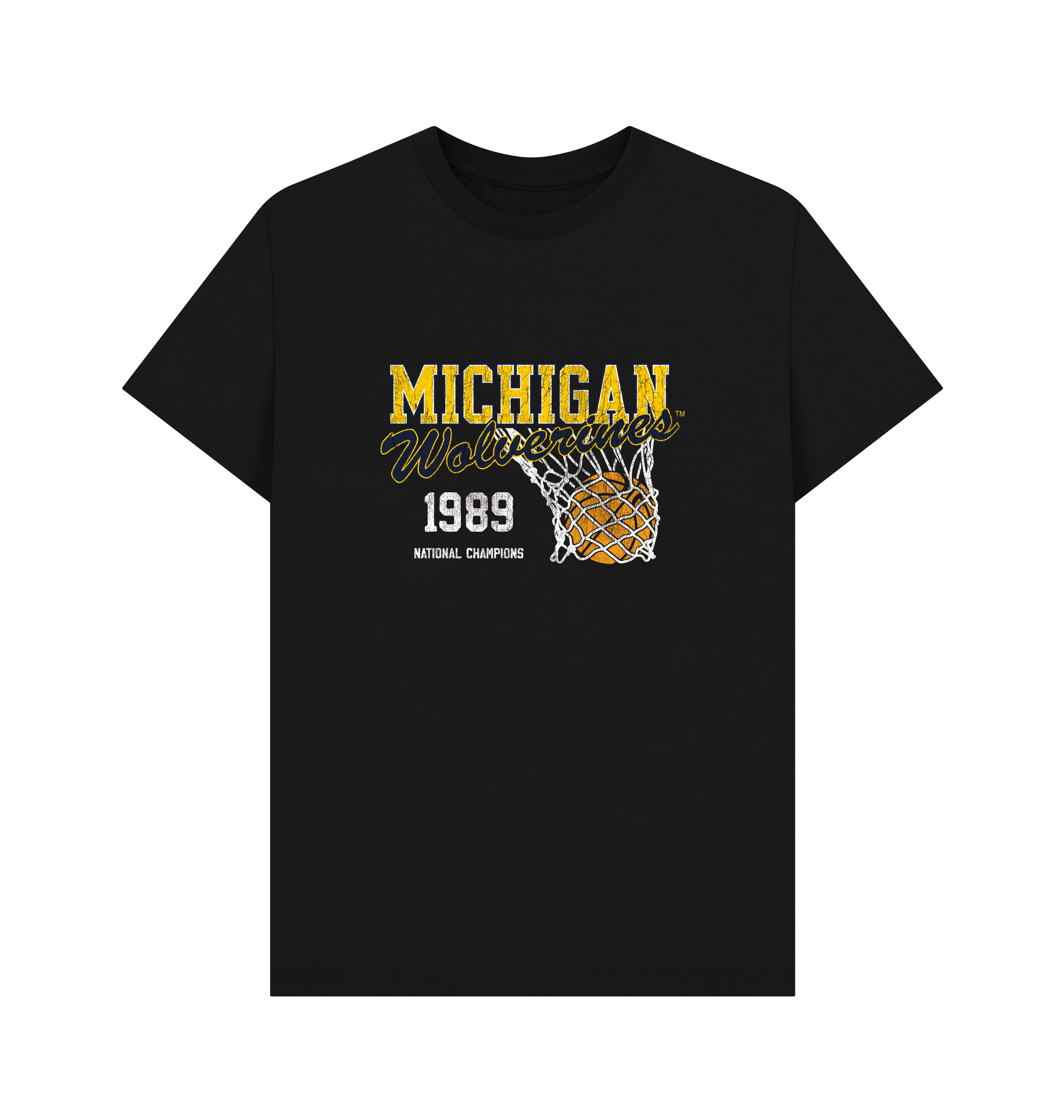 Black Printed T-shirt Front