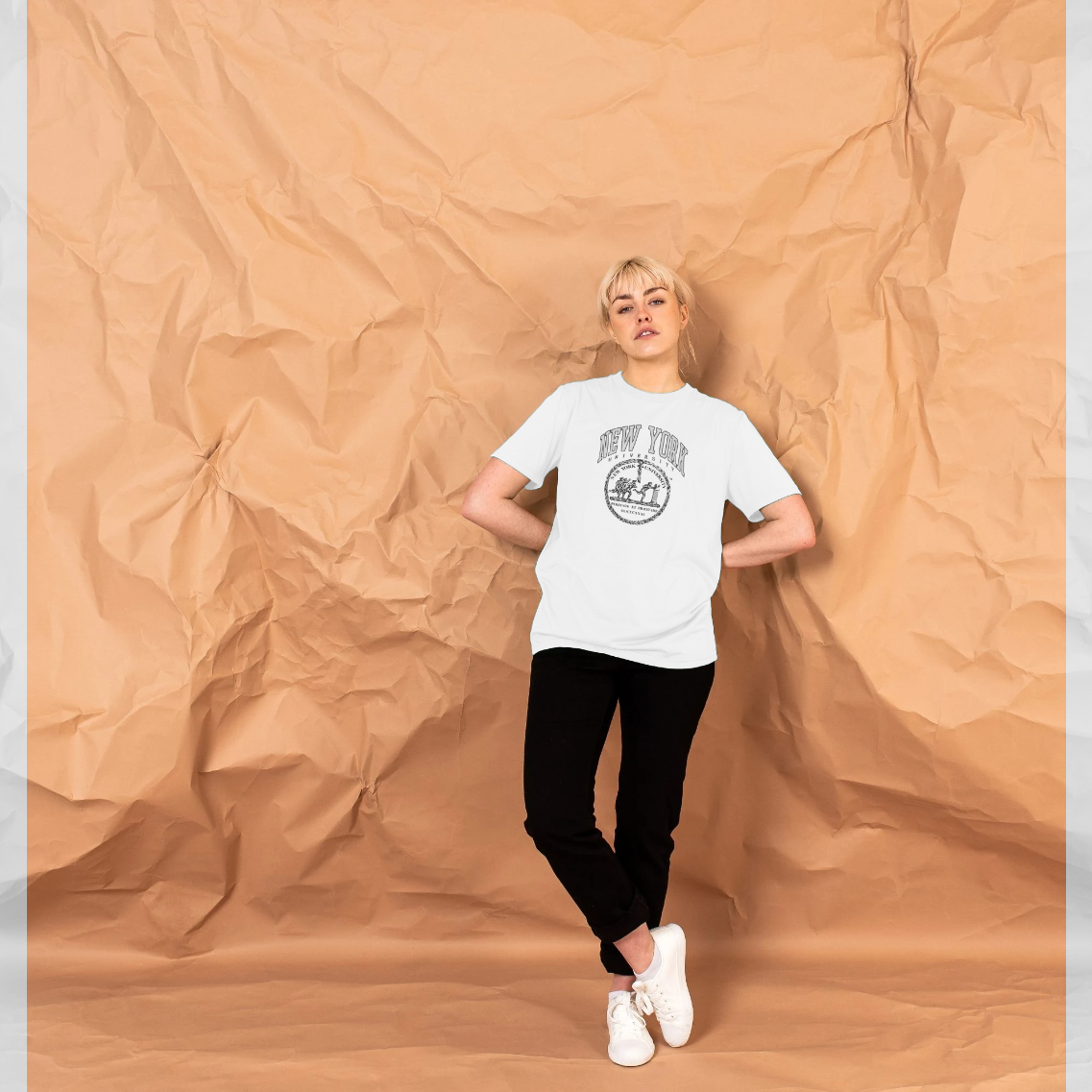 White Printed T-shirt