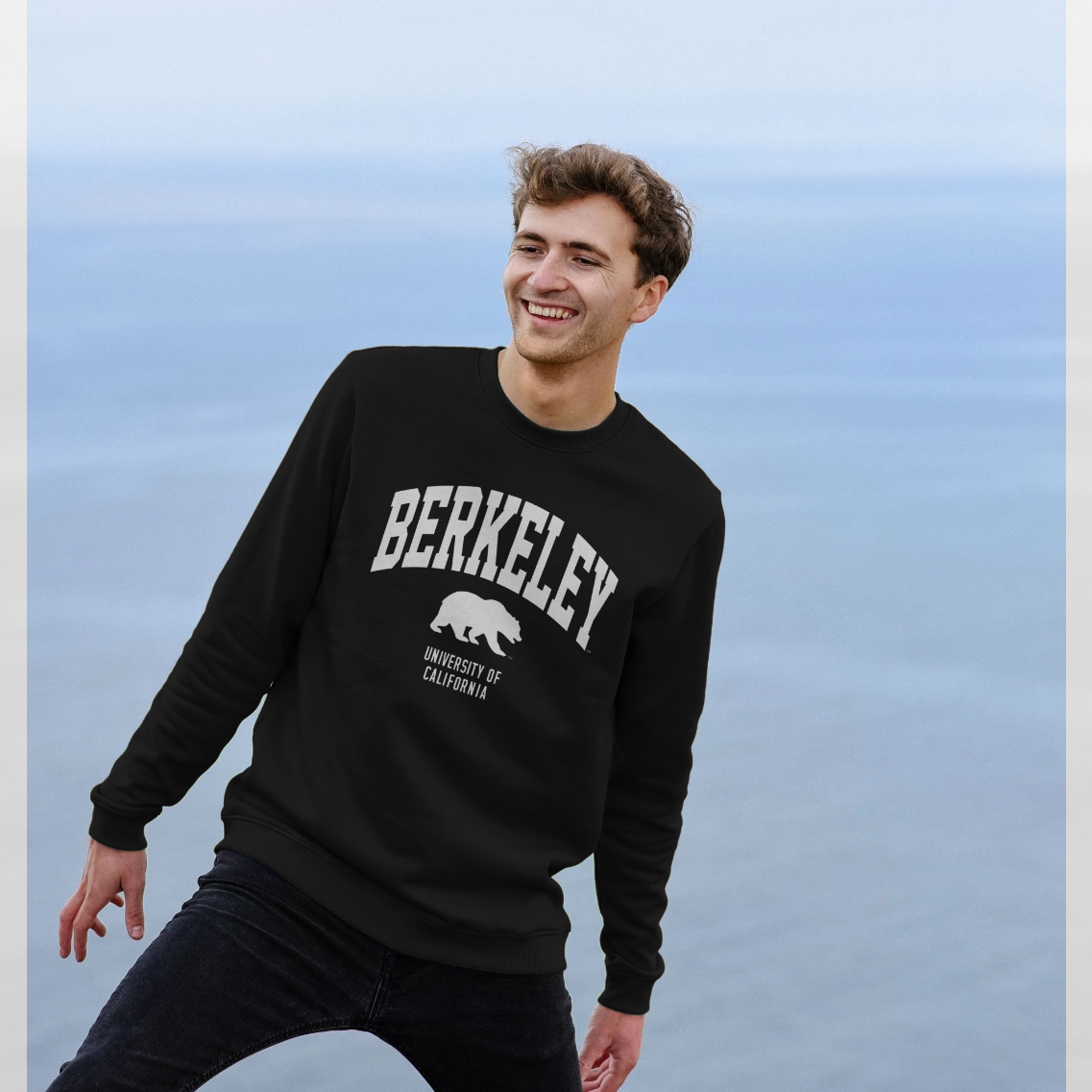 Berkeley Bear Unisex Black Sweatshirt Official University of