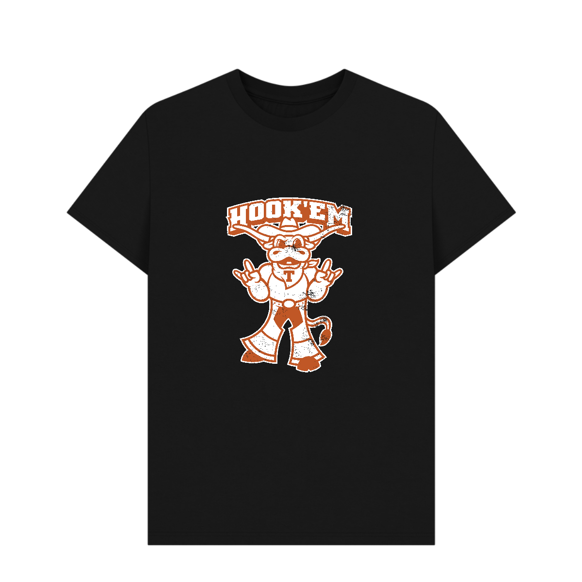 Texas University Hook 'Em Black T-Shirt