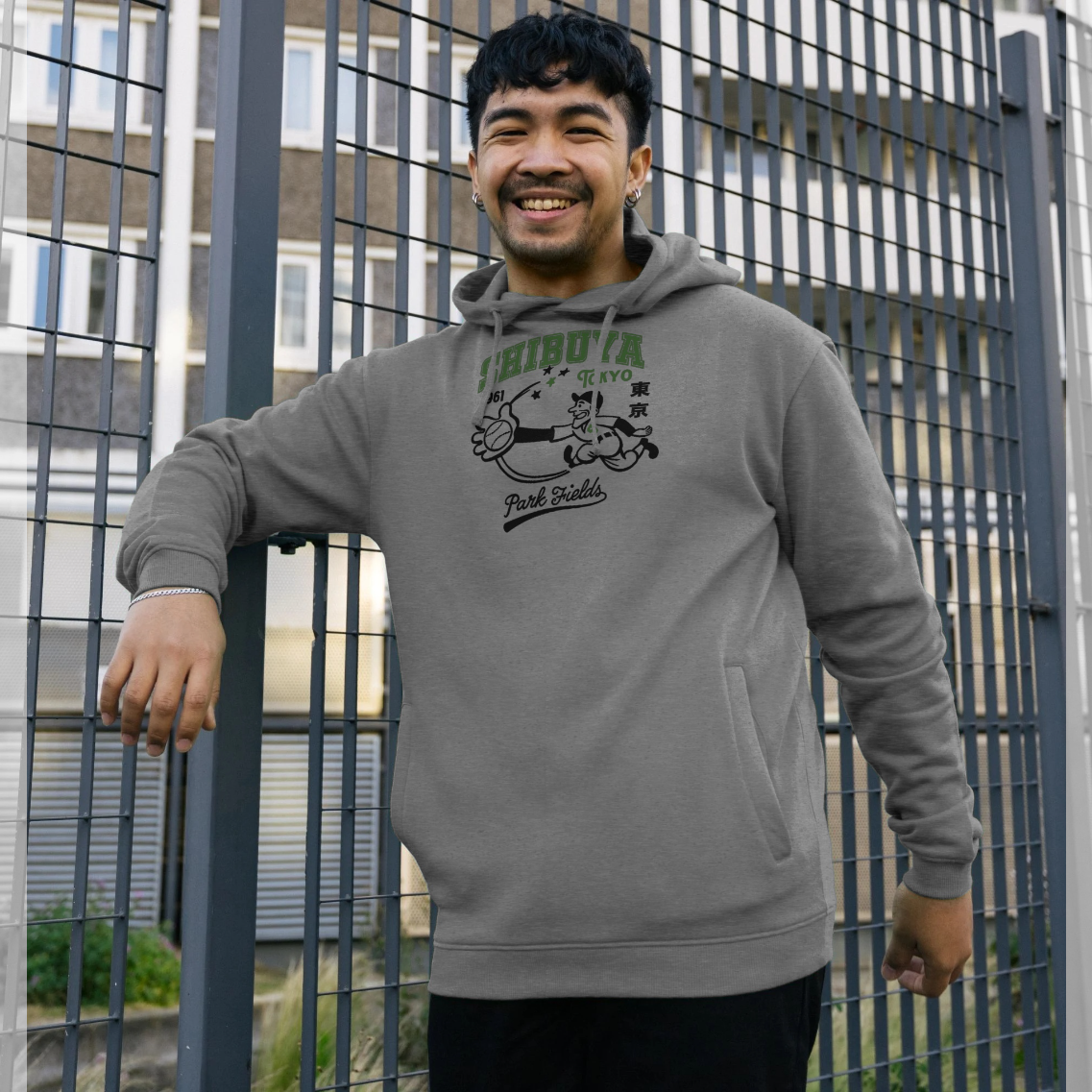 Park Fields Shibuya Grey Hoodie