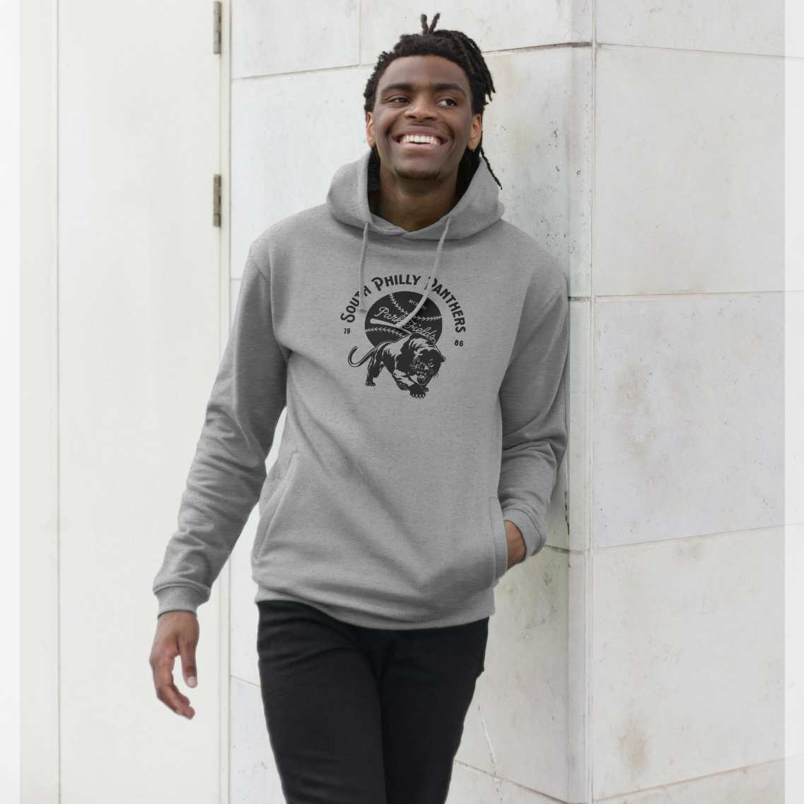 South Philly Panthers Heather Grey Hoodie