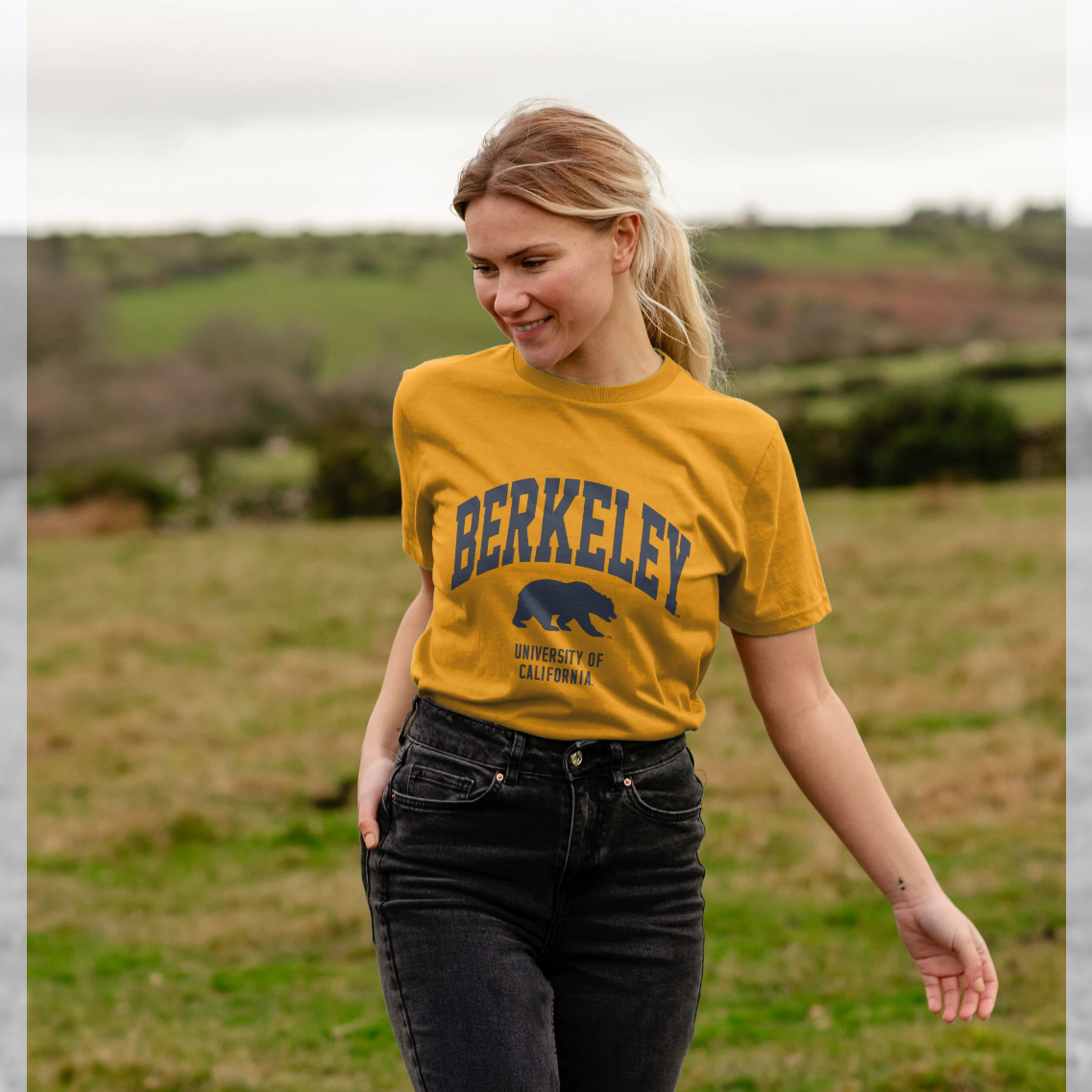 Mustard Printed T-shirt