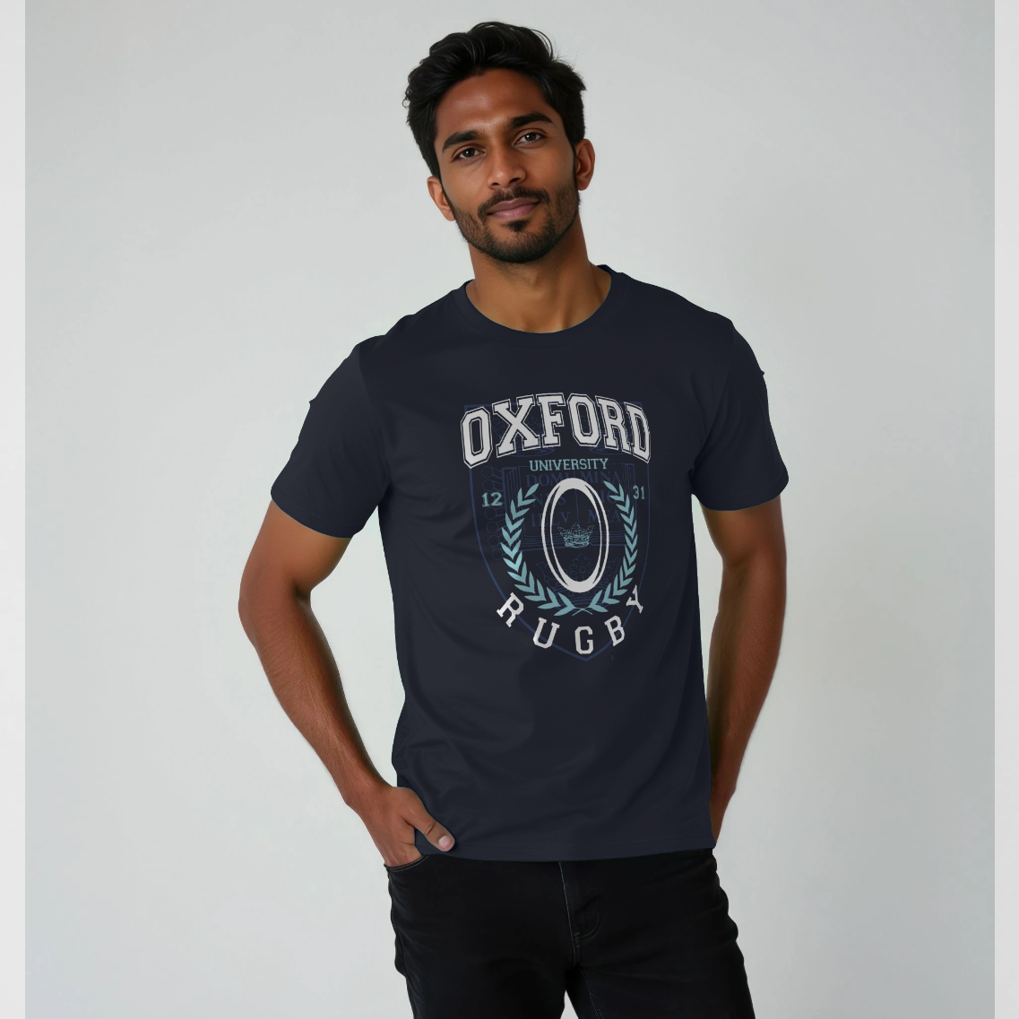 Oxford University Rugby Navy T-Shirt