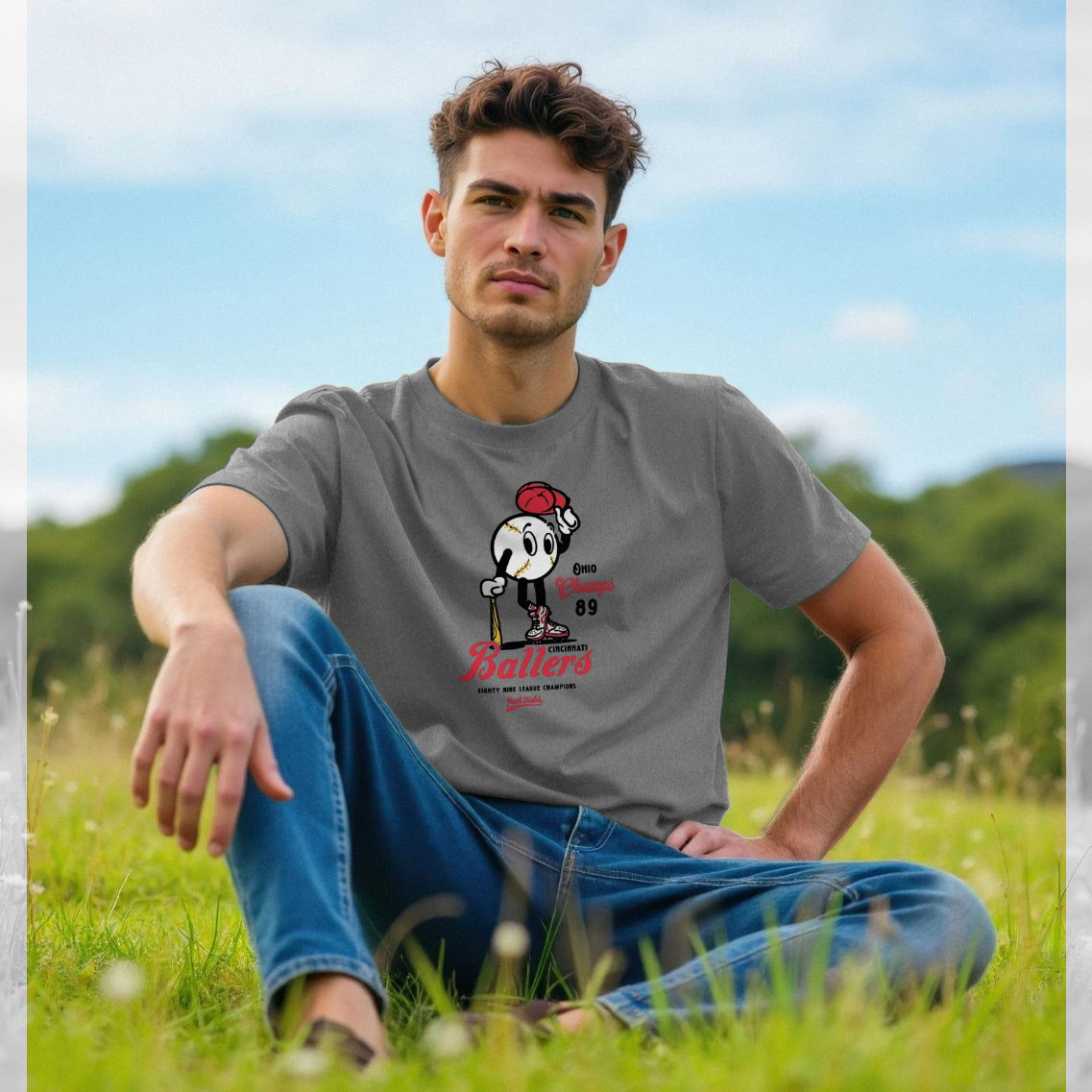 Park Fields Ballers Heather Grey T-Shirt