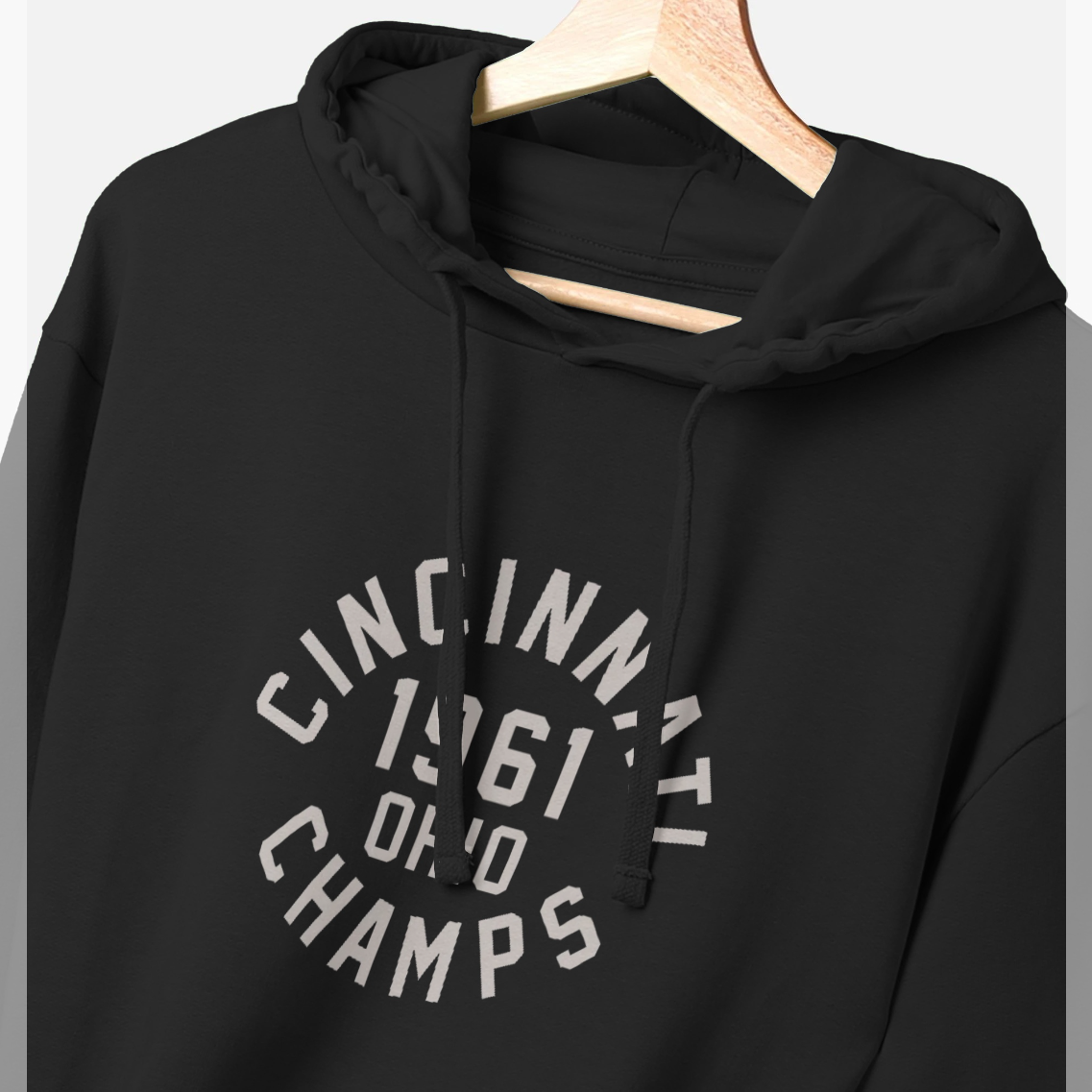 Park Fields Cincinnati Champs Varsity Graphic Black Hoodie