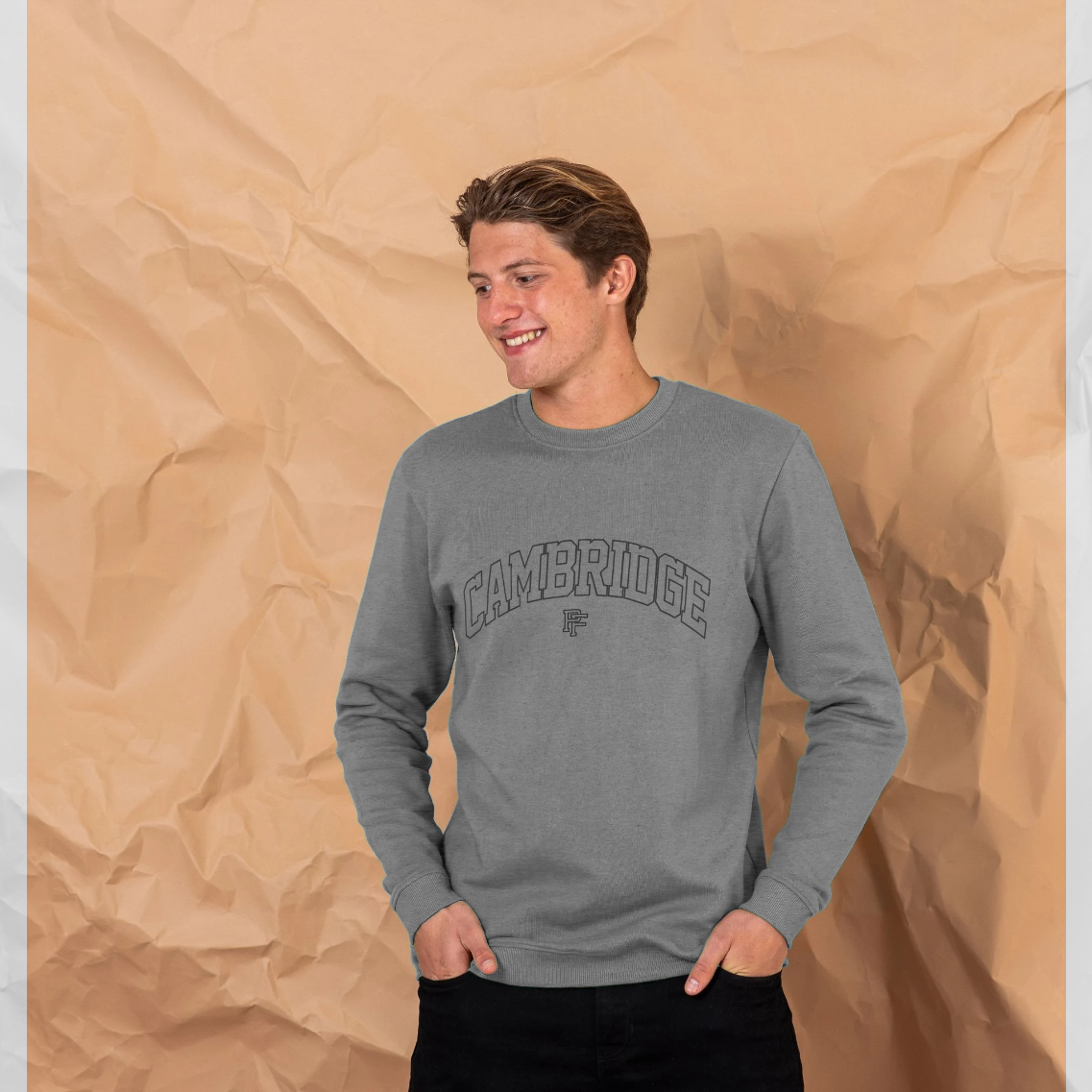 Park Fields Cambridge Collegiate Graphic Heather Grey Sweatshirt