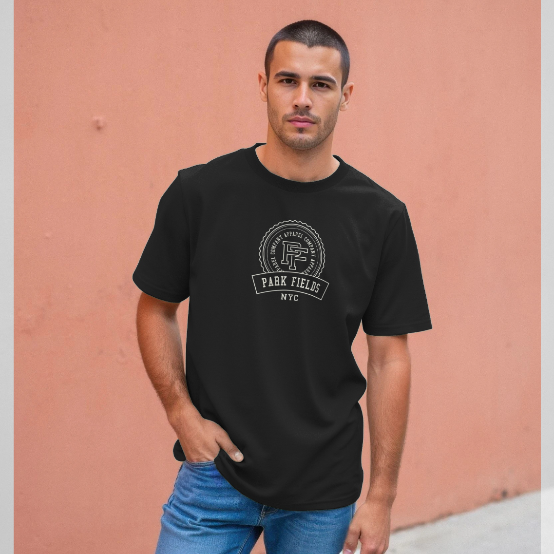 Park Fields Apparel Company Graphic Black T-Shirt