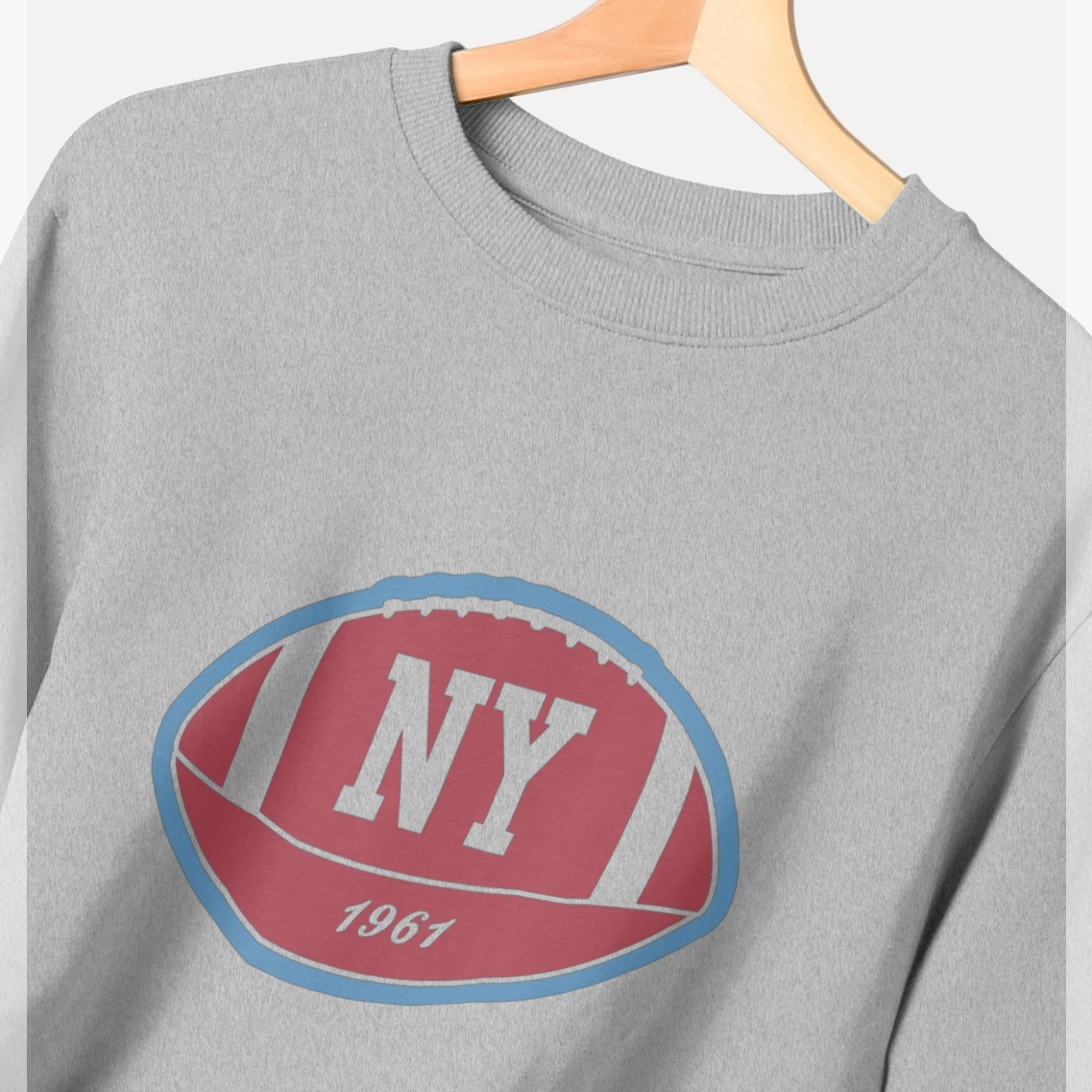 Park Fields NY Football Graphic Grey Sweatshirt