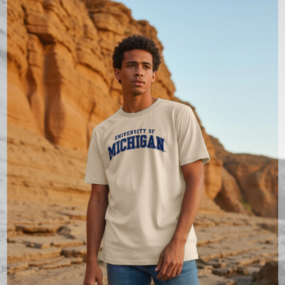 Park Fields University Of Michigan Collegiate Graphic Cream T-Shirt