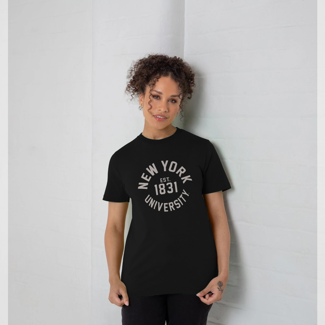 Park Fields New York University Violets Black T-Shirt