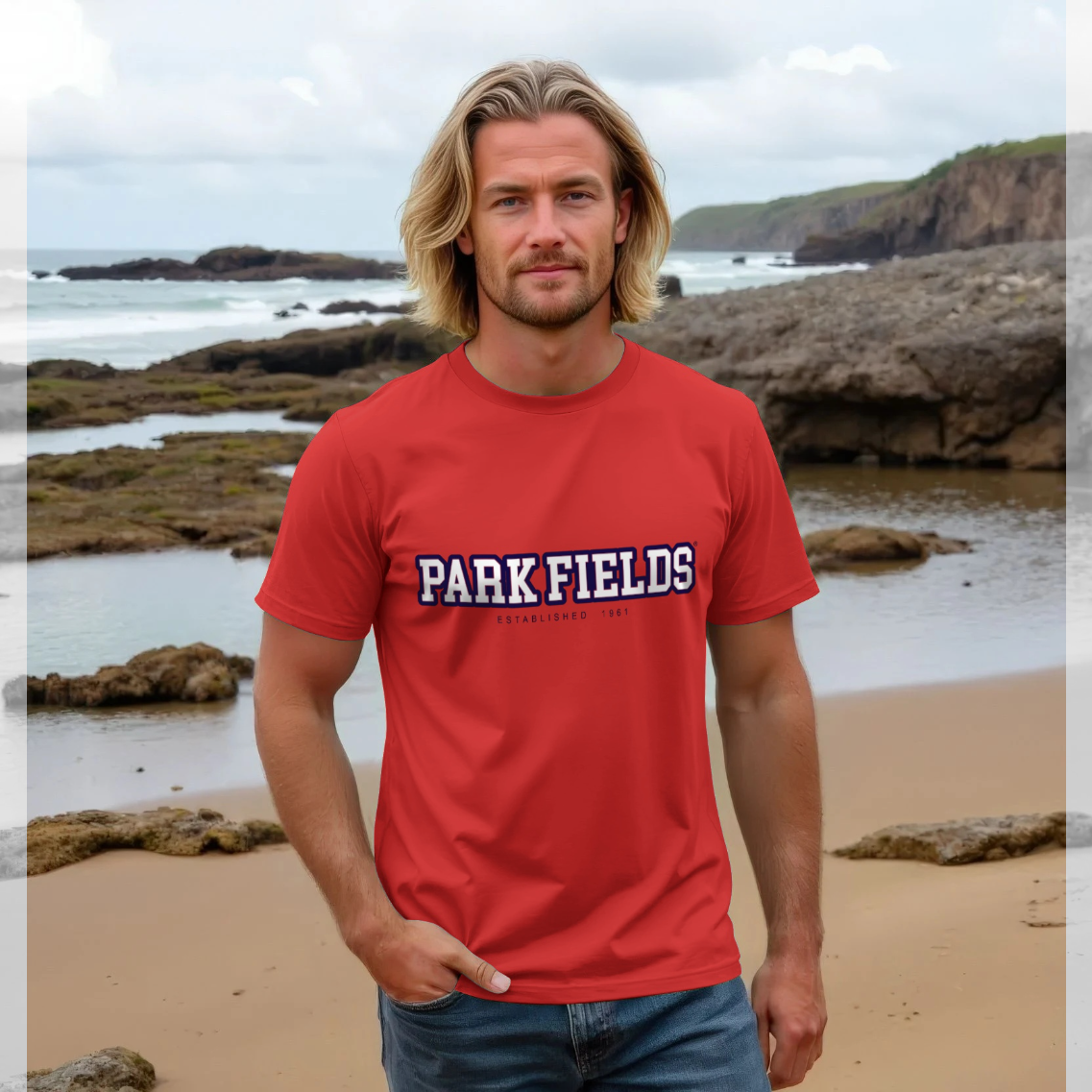 Park Fields Established Red T-Shirt