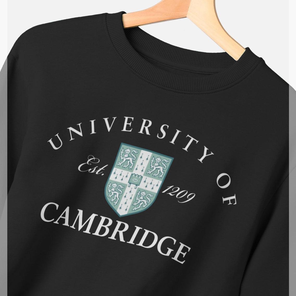 University Of Cambridge Est 1209 Black Sweatshirt – Park Fields