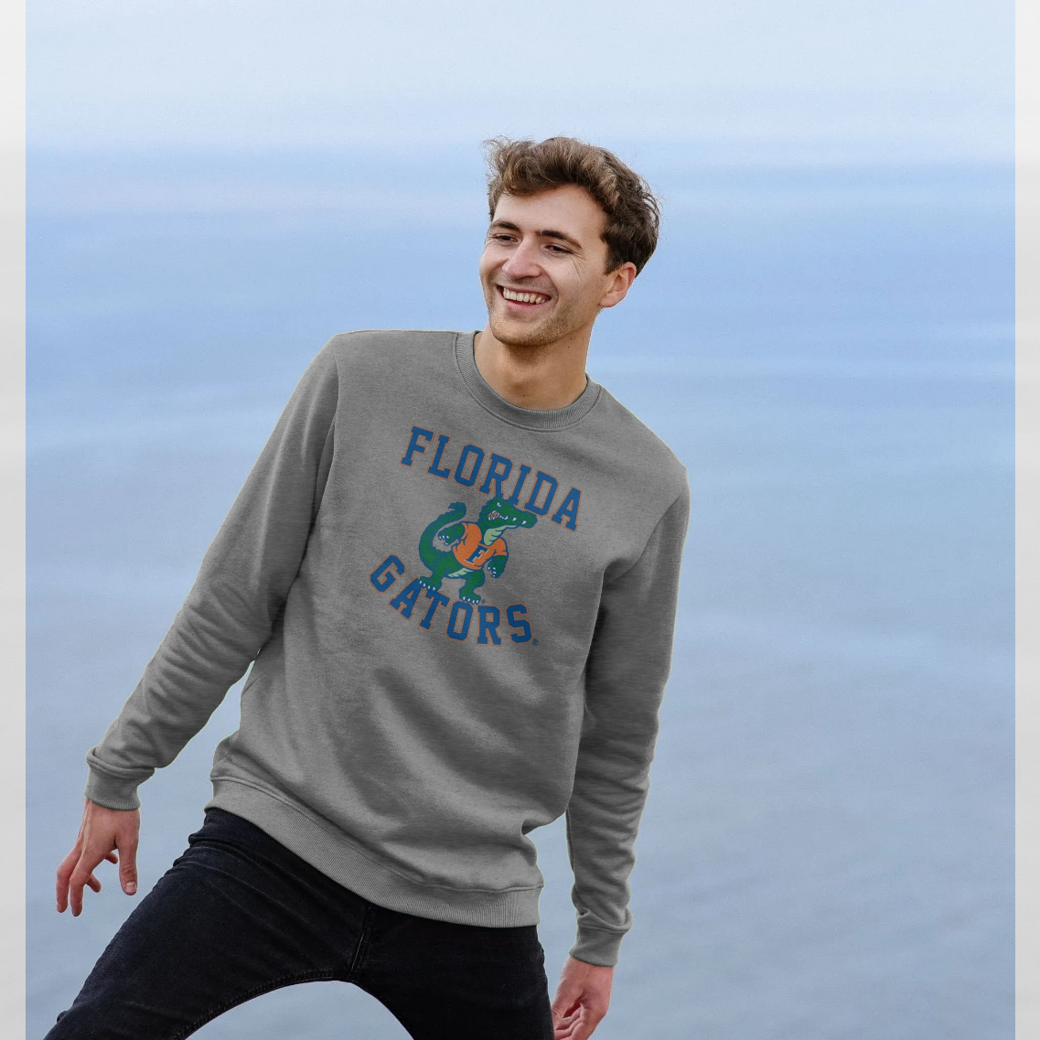 Light Heather Printed Sweater