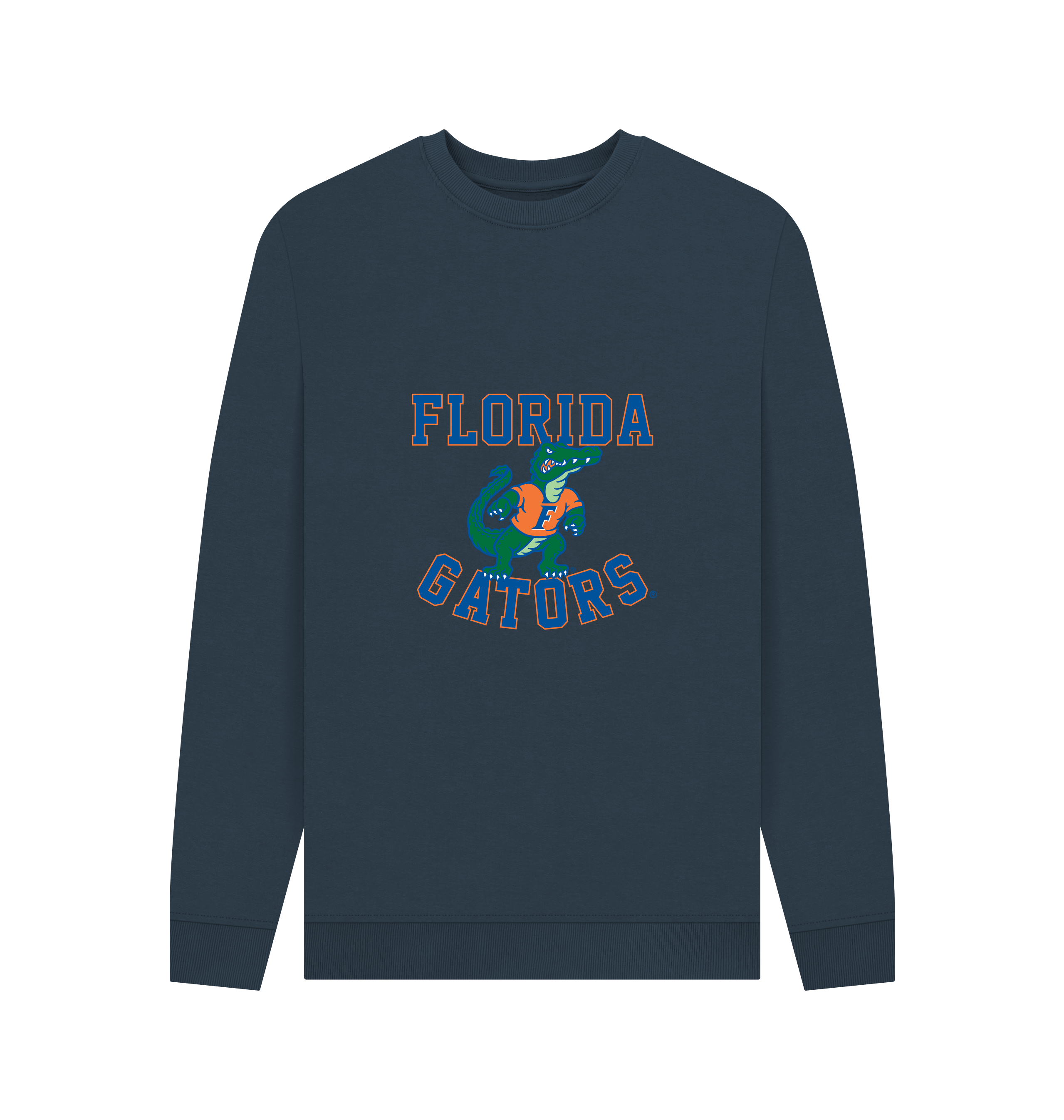 Navy Blue Printed Sweater