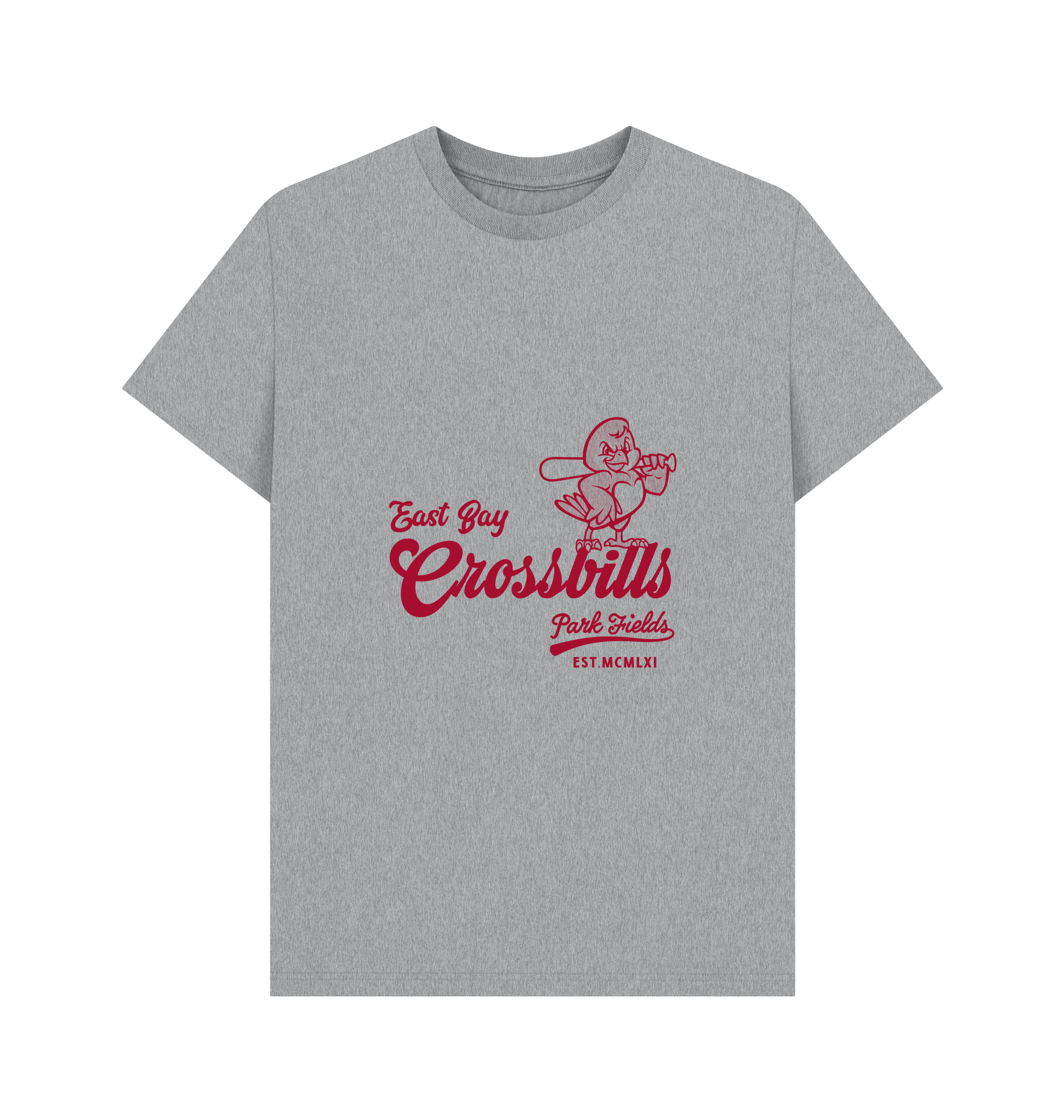 Athletic Grey Printed T-shirt