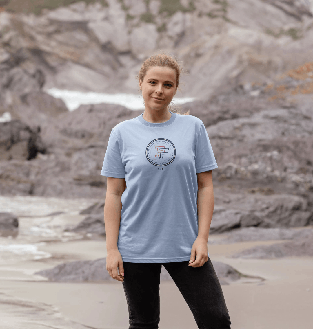 Sky Blue Printed T-shirt