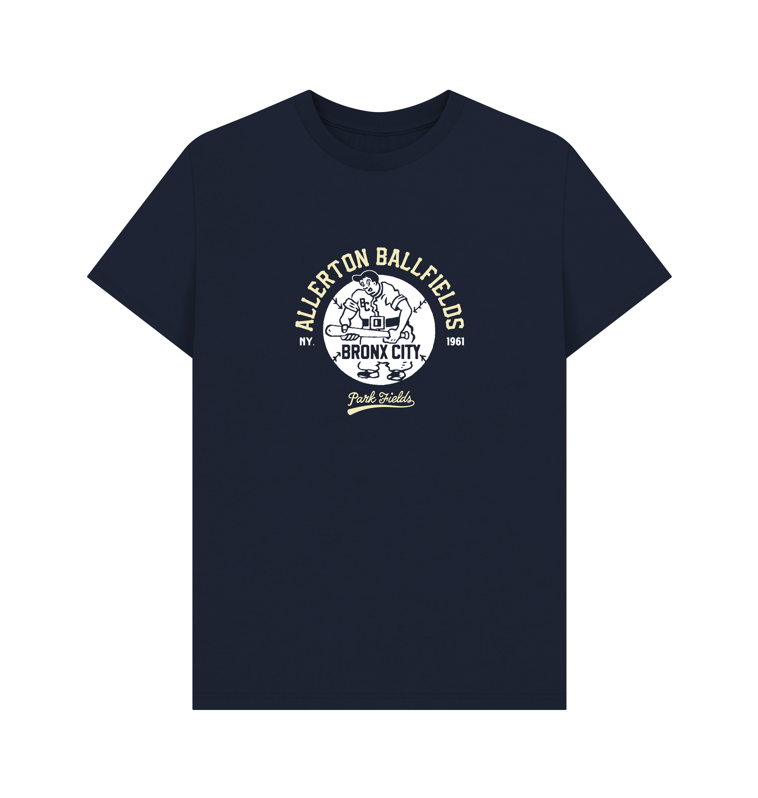 Navy Blue Printed T-shirt