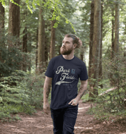 Navy Blue Printed T-shirt