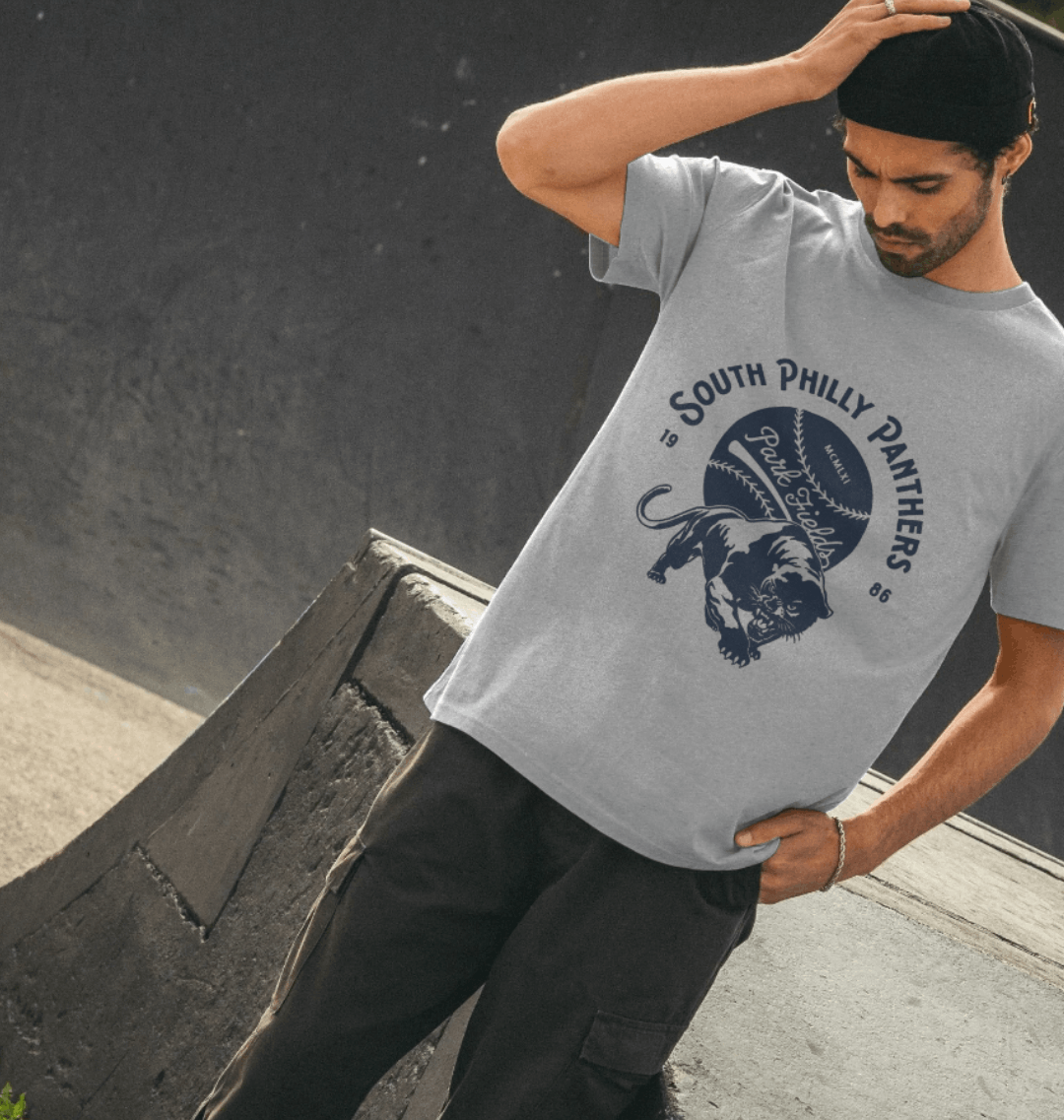 Athletic Grey Printed T-shirt