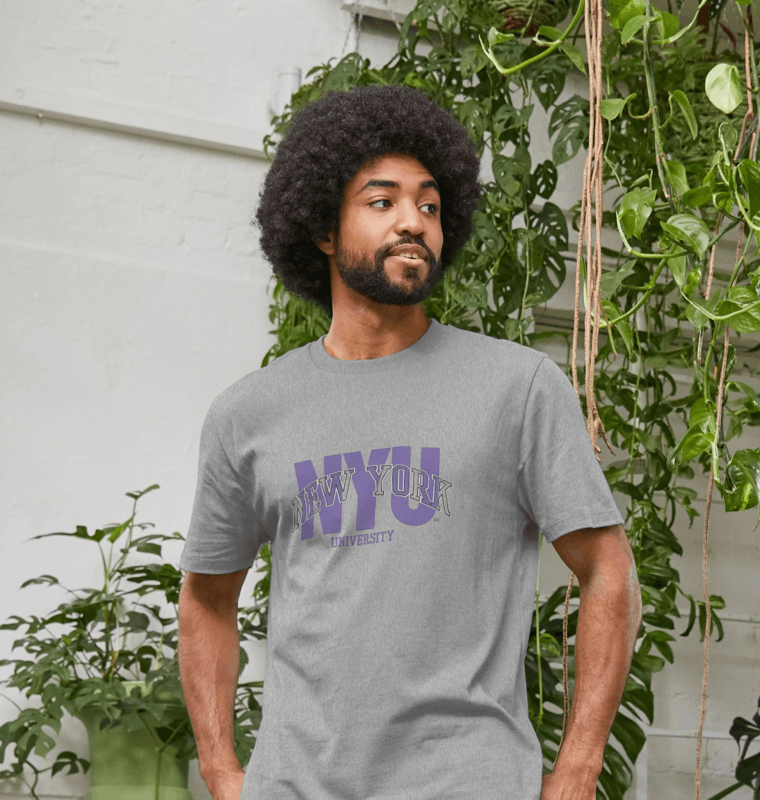 Athletic Grey Printed T-shirt