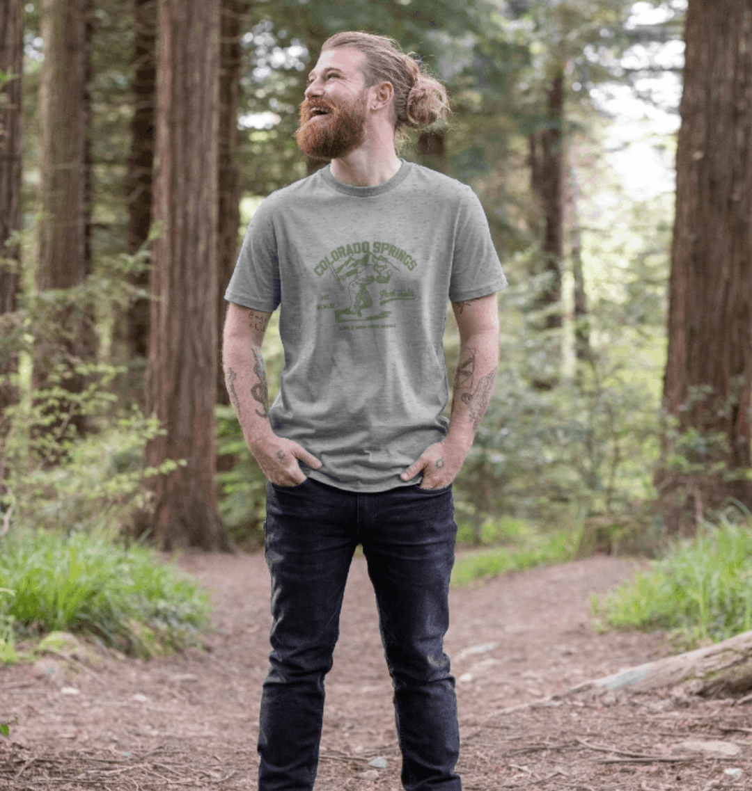 Athletic Grey Printed T-shirt