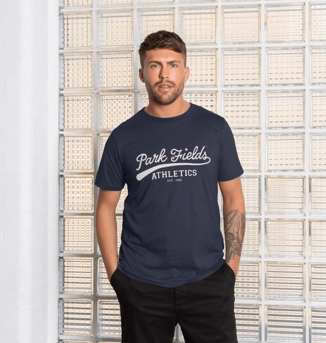 Navy Blue Printed T-shirt