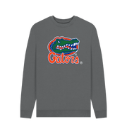 Slate Grey Printed Sweater Front