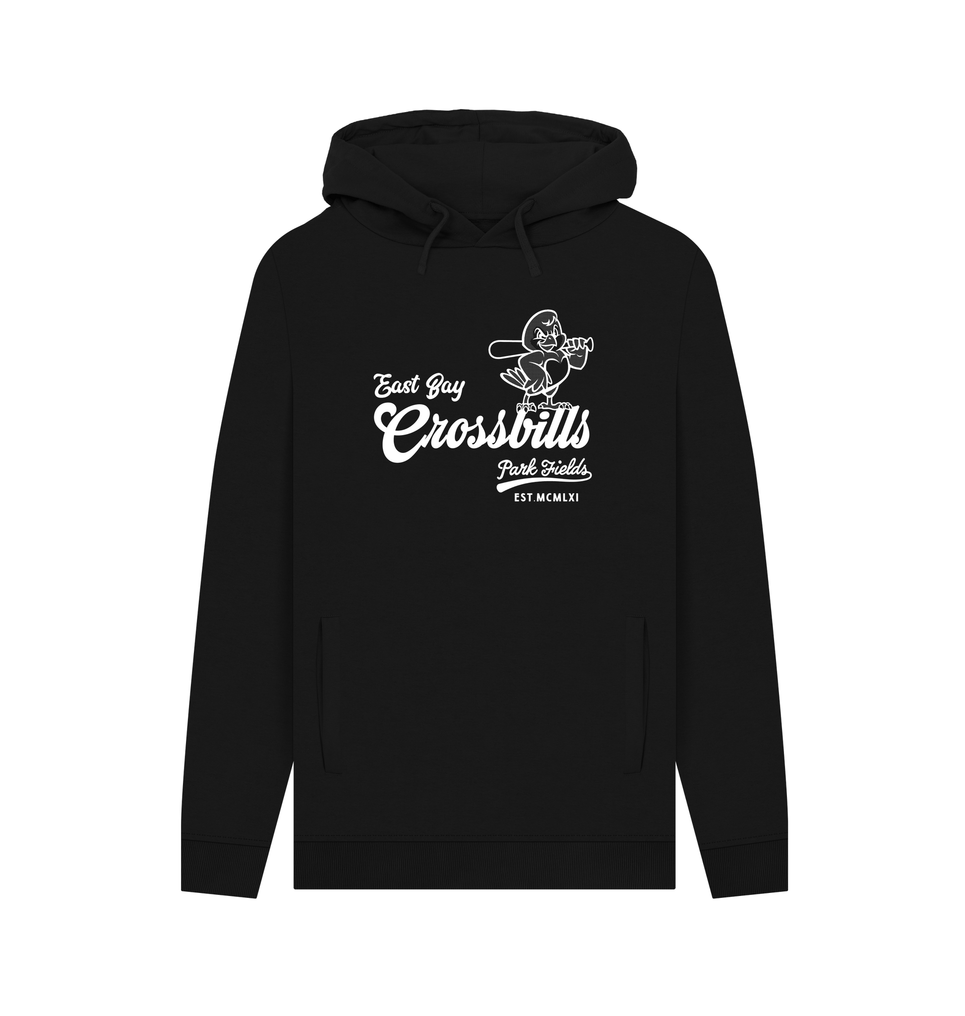 Black Printed Hoody