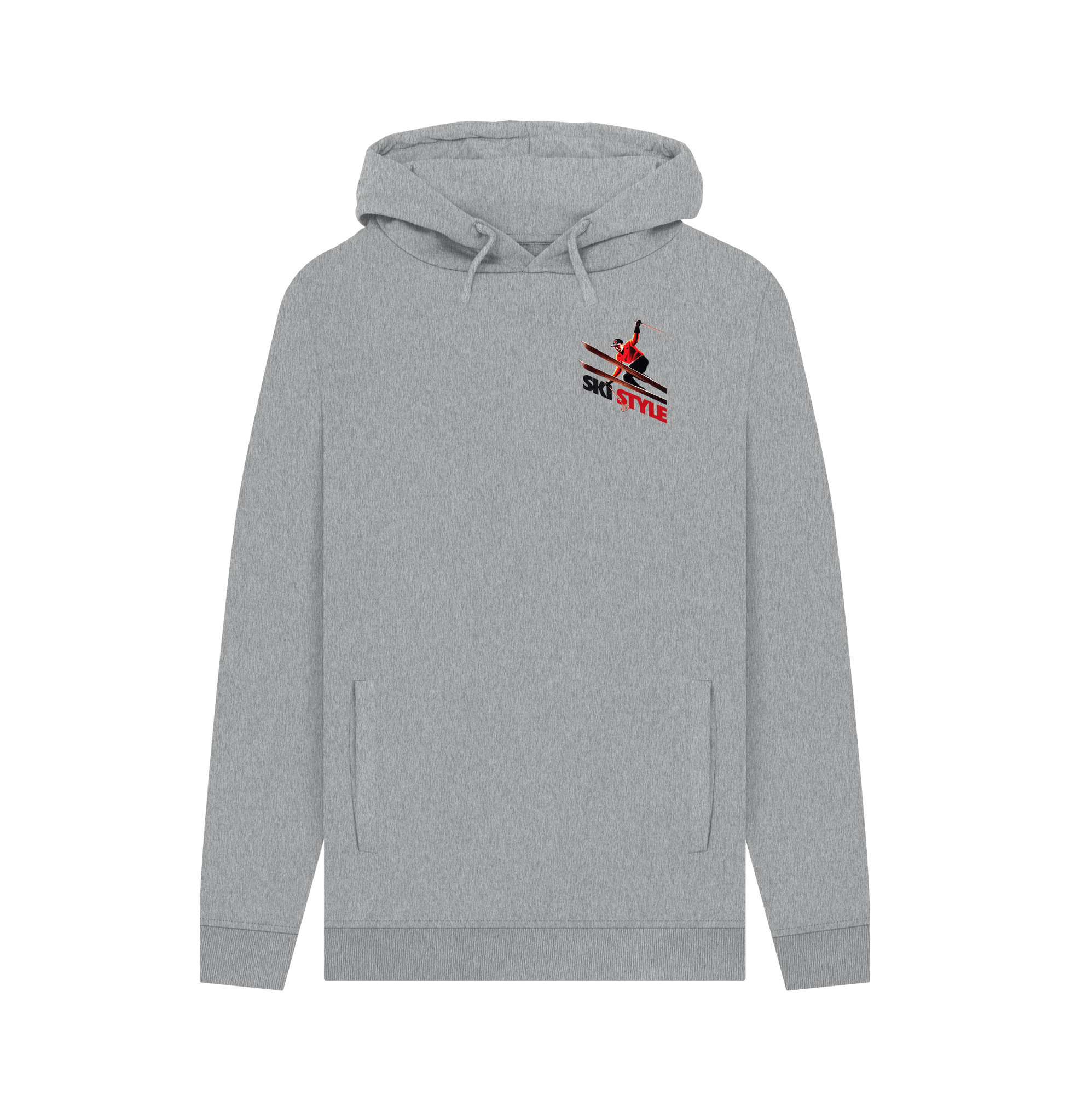 Light Heather Printed Hoody Front