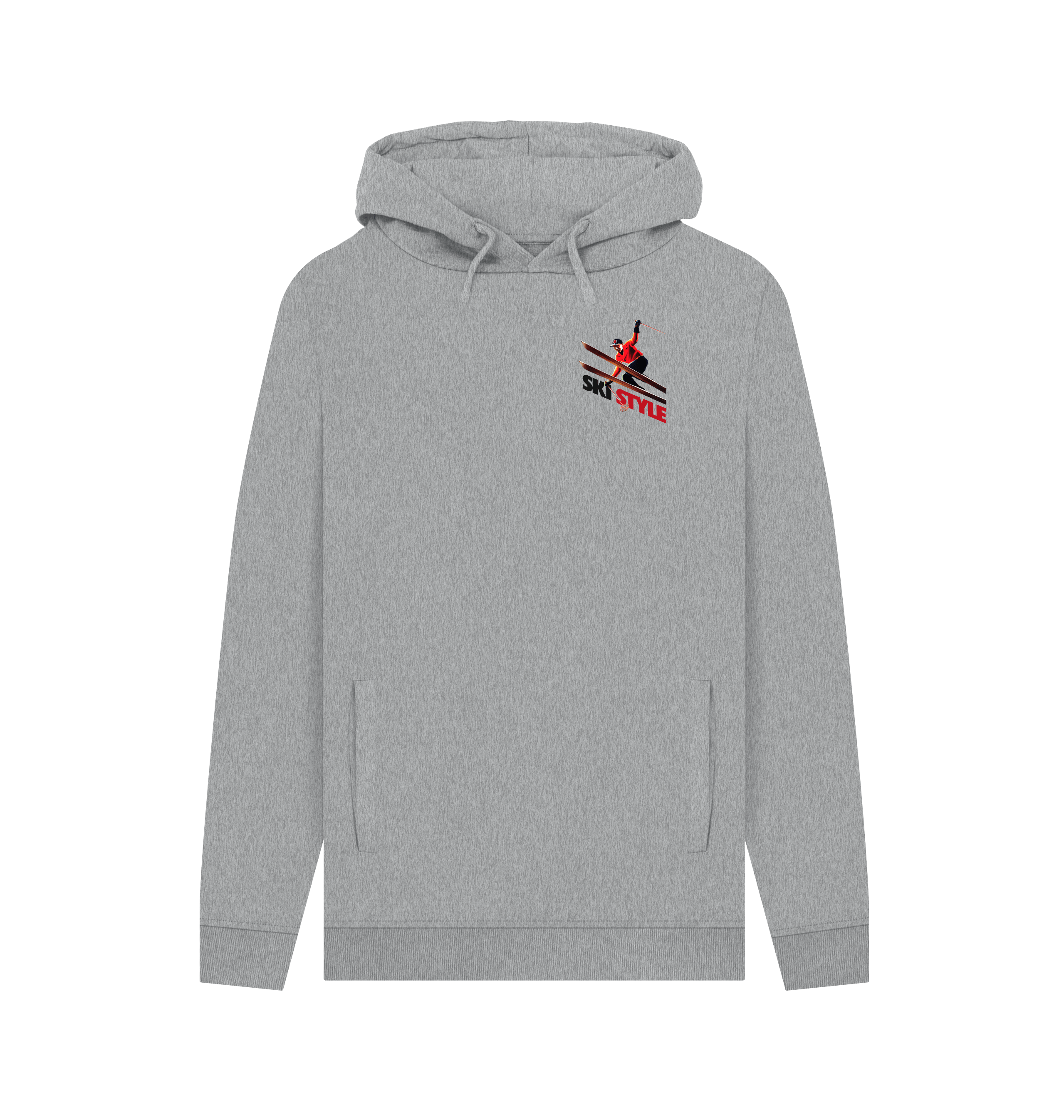 Light Heather Printed Hoody Front