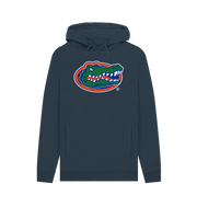 Navy Printed Hoody Front