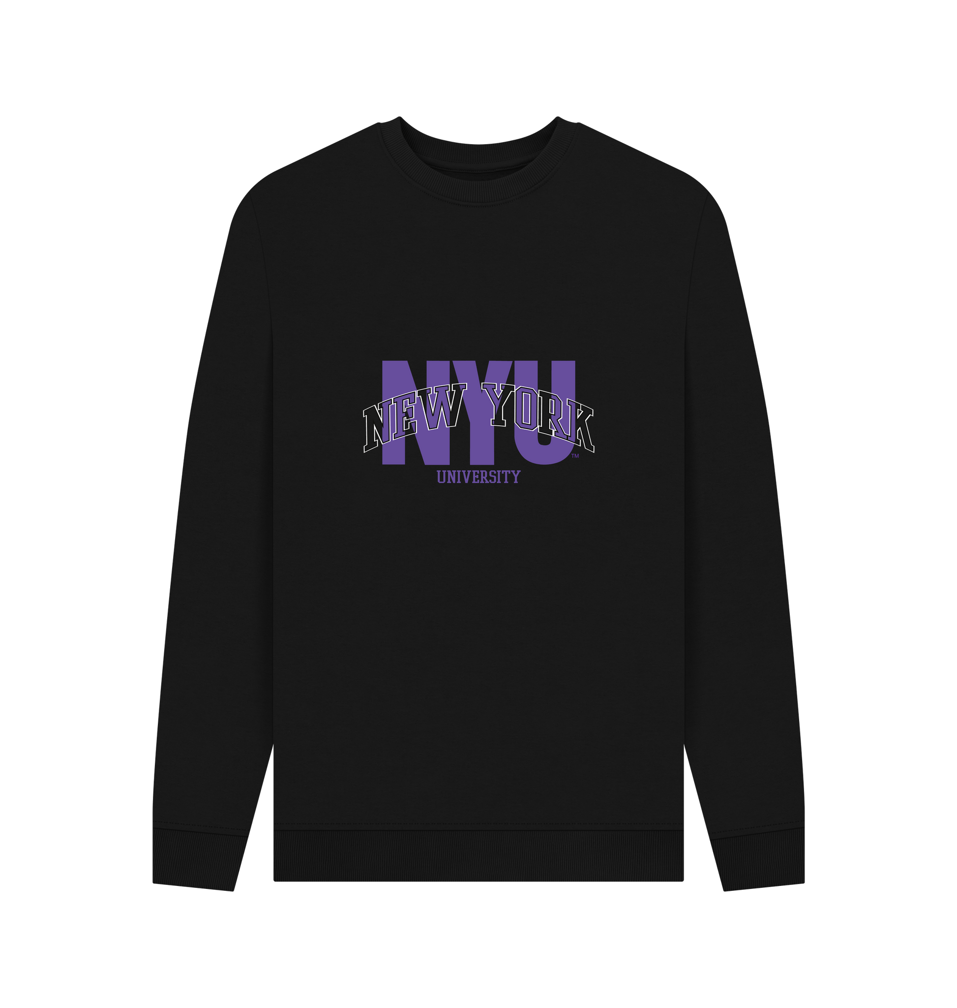 Black Printed Sweater