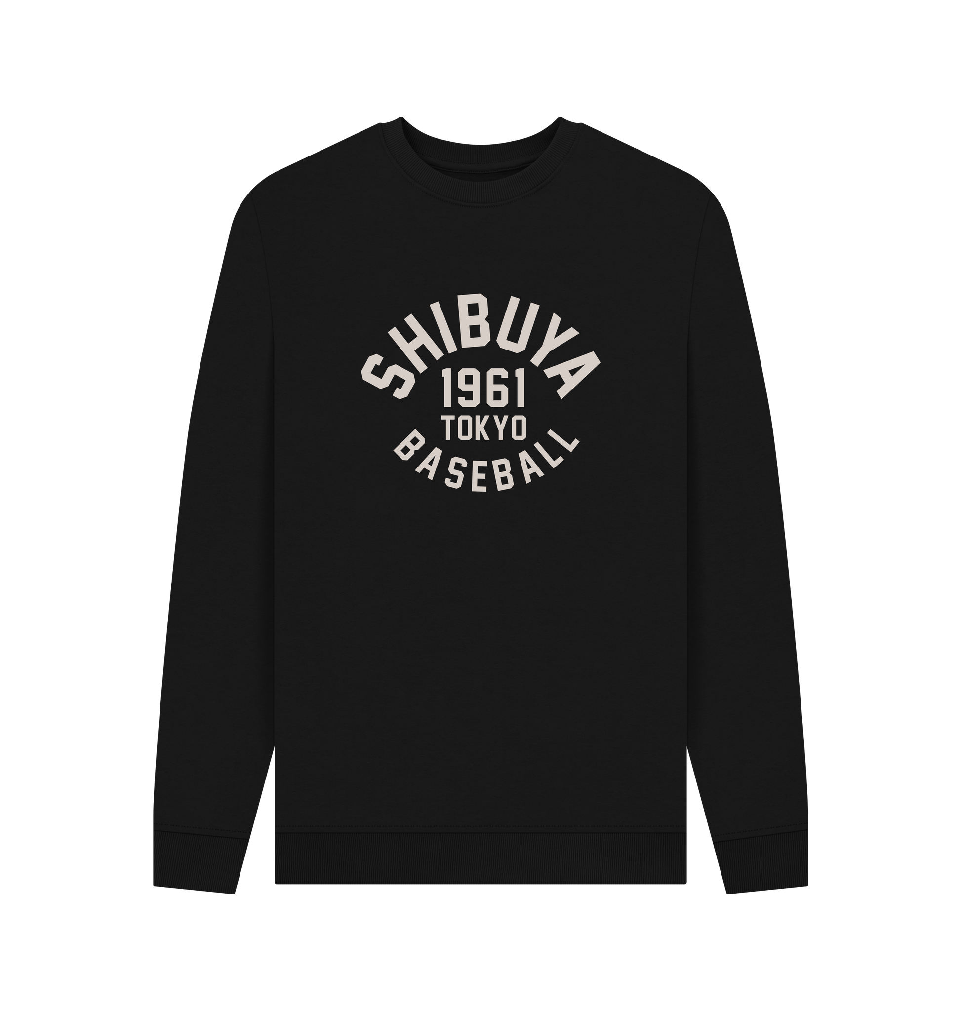 Black Printed Sweater Front